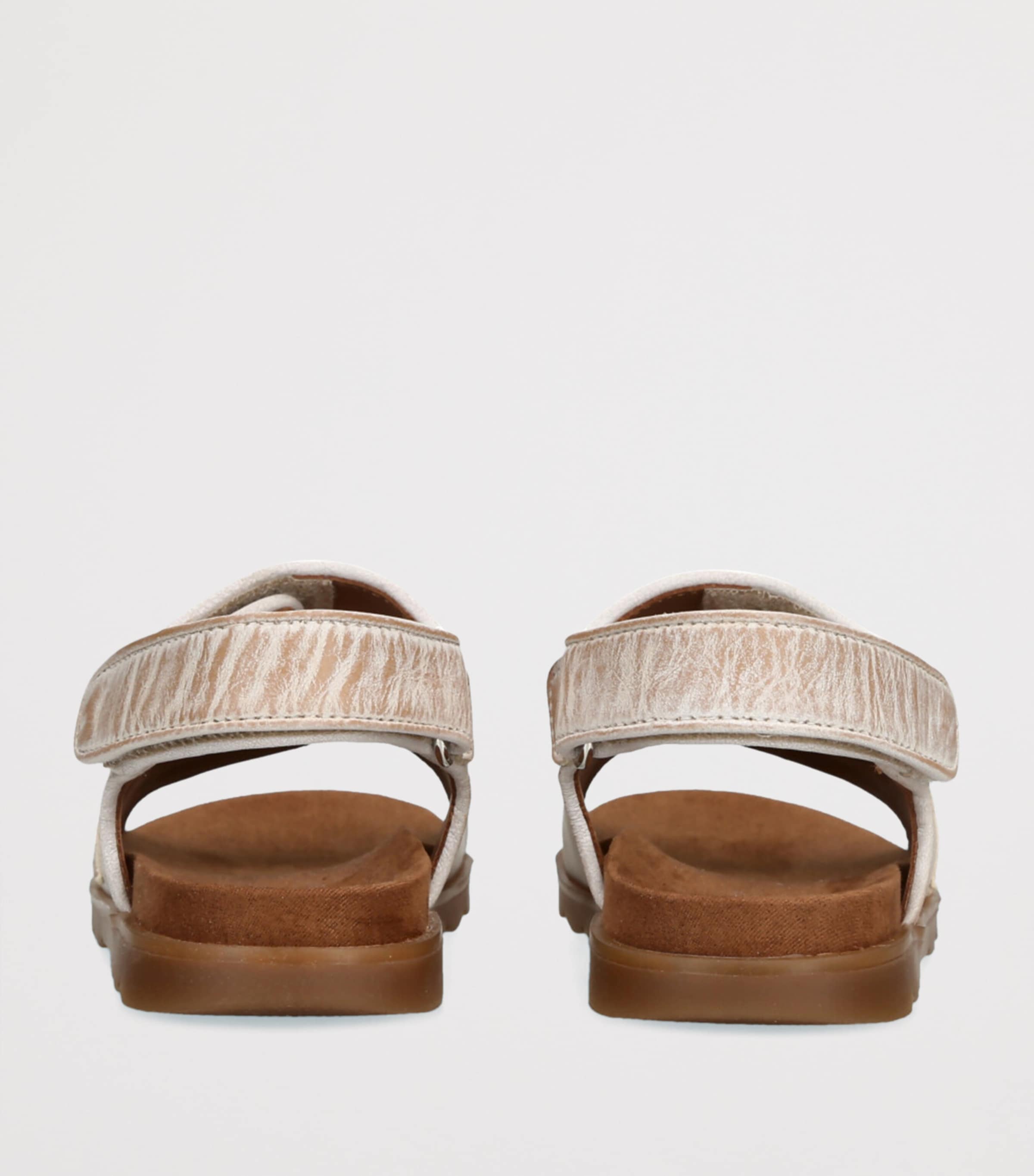 Golden Goose Leather Noa Sporty Sandals Beige Image 2