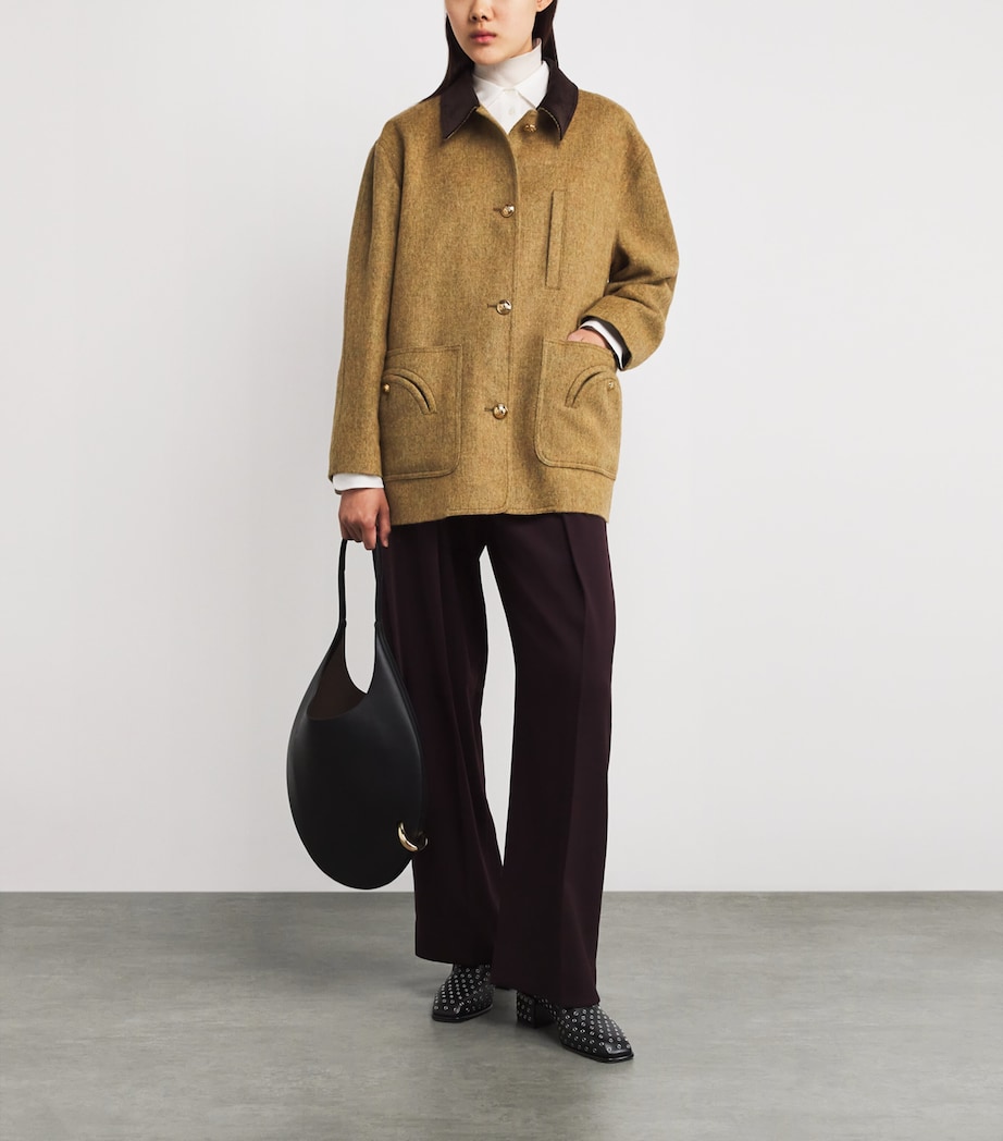 Virgin Wool Clelia Jacket VG01 GREEN Image 2