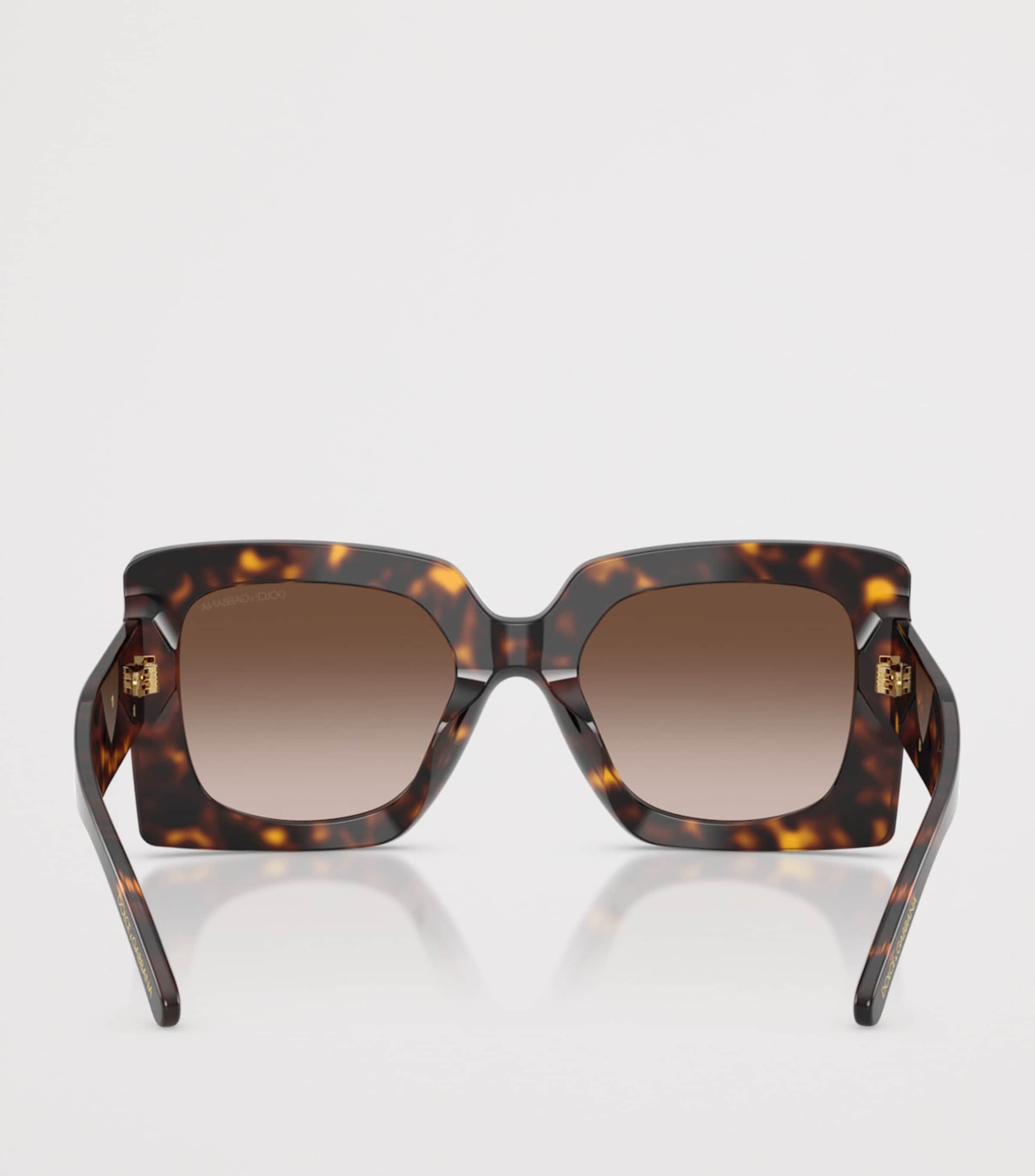 Dolce&Gabbana Tortoiseshell Square Sunglasses Brown Image 4