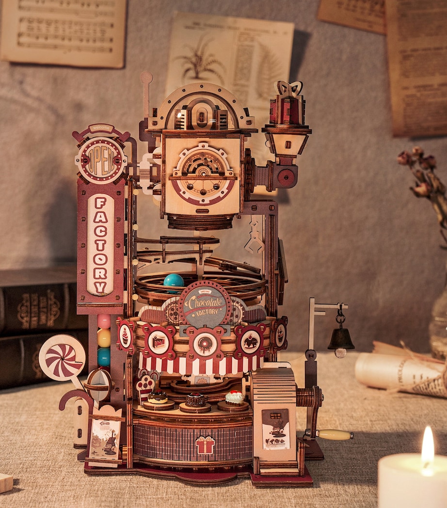 Robotime Chocolate Factory Marble Run 3D Puzzle Image 2