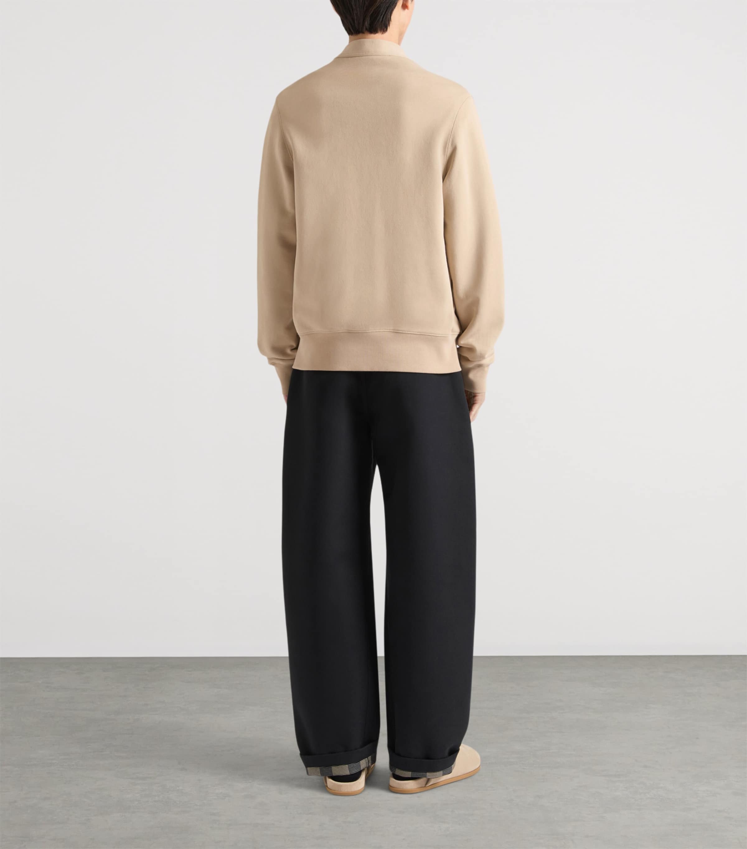 Givenchy Mens Cotton Logo-Tab Cardigan Image 3