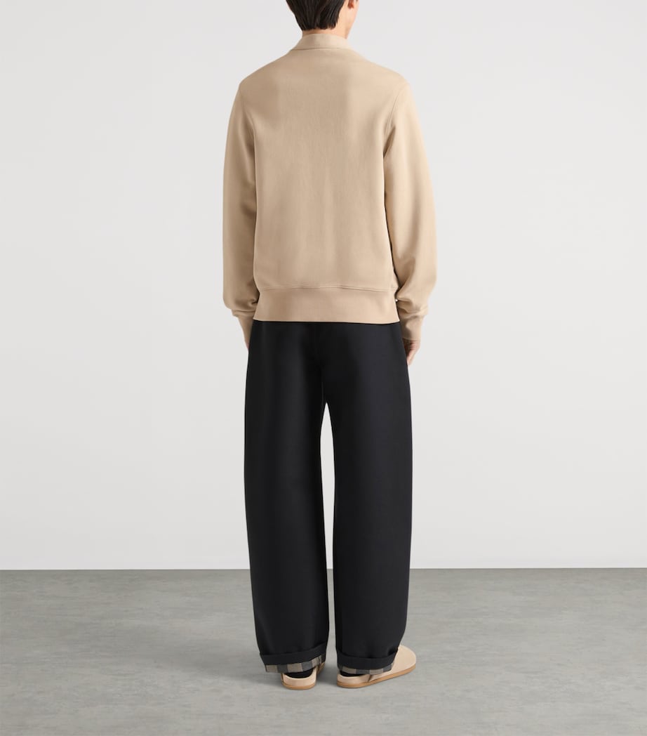 Givenchy Mens Cotton Logo-Tab Cardigan Image 3