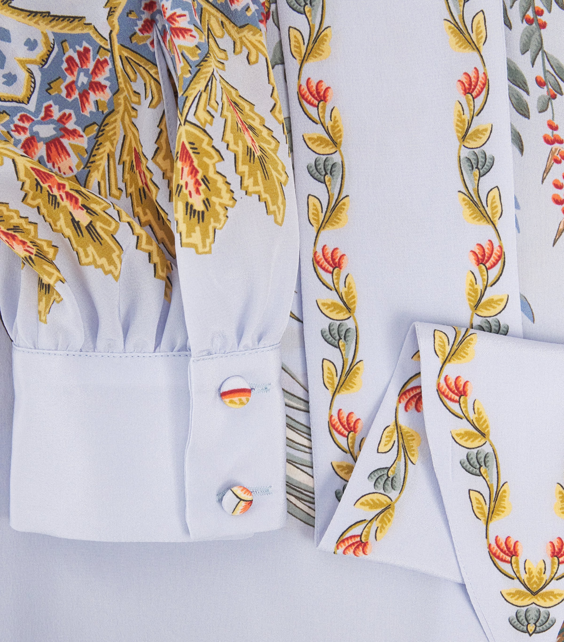 Silk Printed Blouse X0882 Image 5