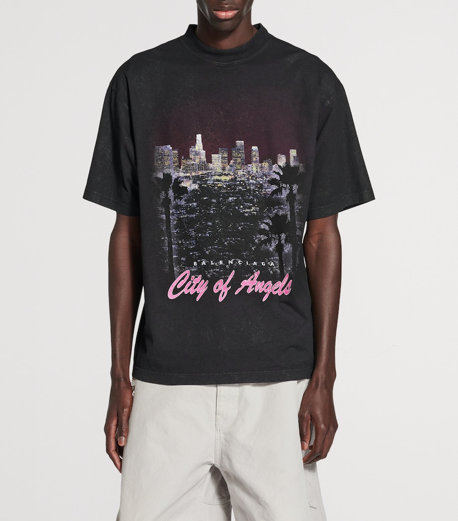 Oversized Cotton Printed T-Shirt 1041 Image 2