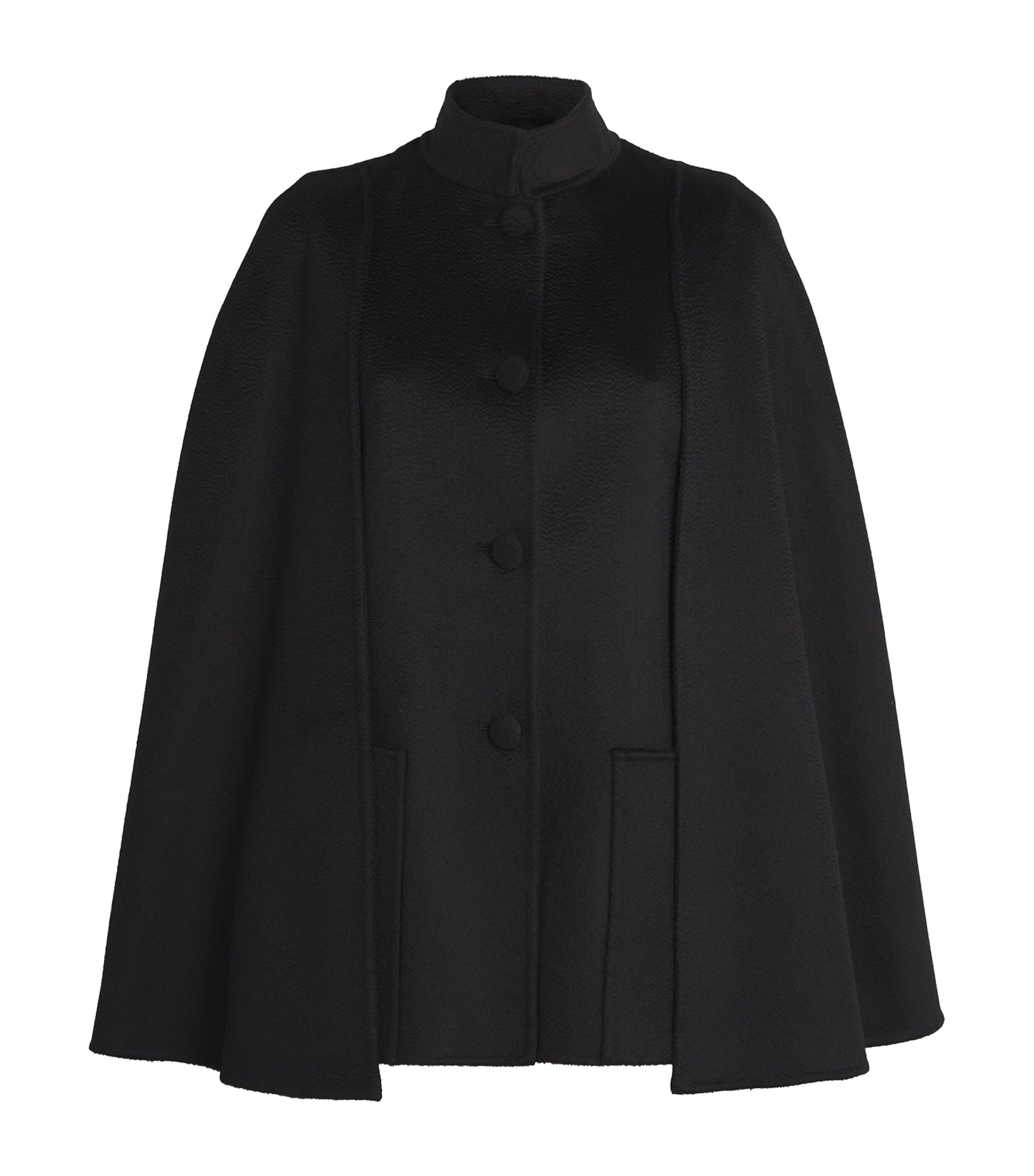 Colombo Double Cashmere Cape Coat In Brown
