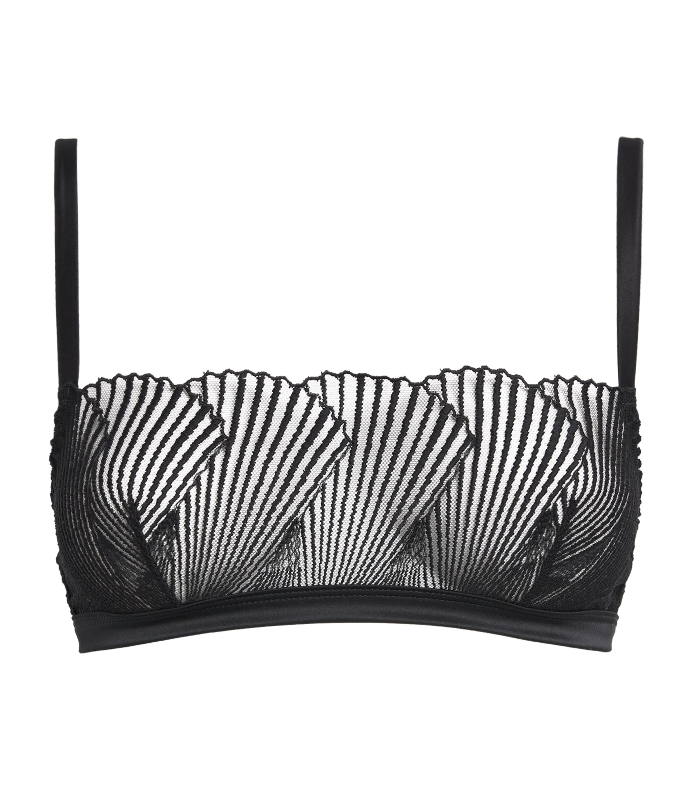 Coco De Mer Womens Athena Bandeau Bra Black Image 1