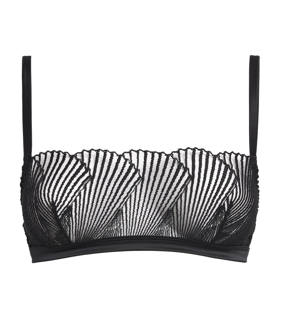 Coco De Mer Womens Athena Bandeau Bra Black Image 1