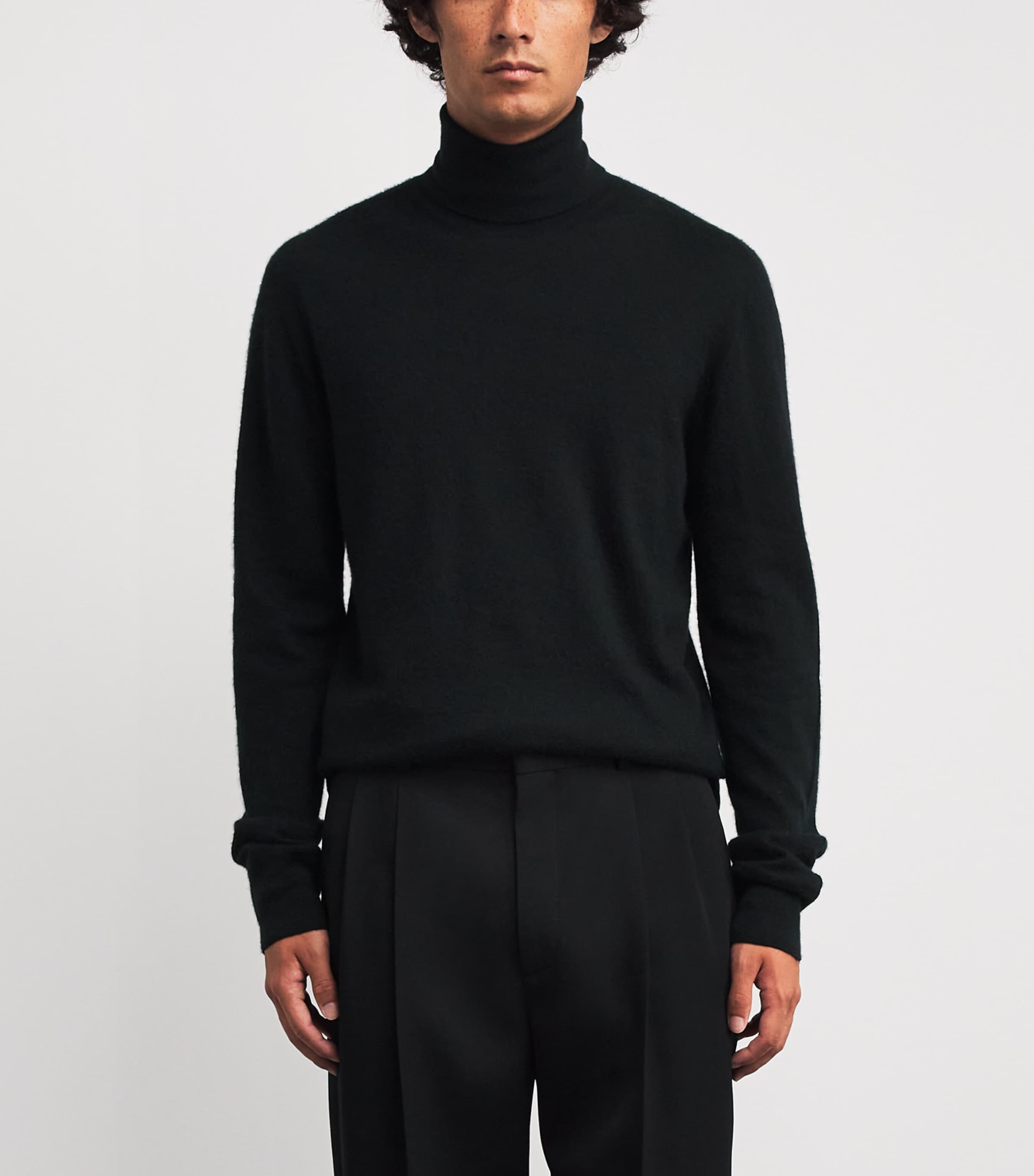 Bjorn Cashmere Rollneck Sweater BLACK Image 3