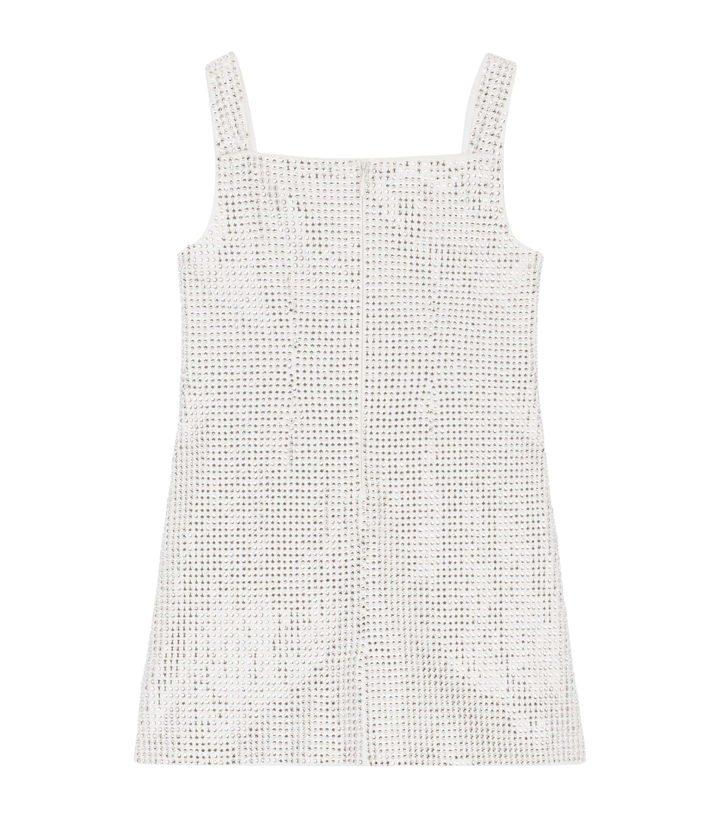 Dolce & Gabbana Kids' Rhinestone Mini Dress In White