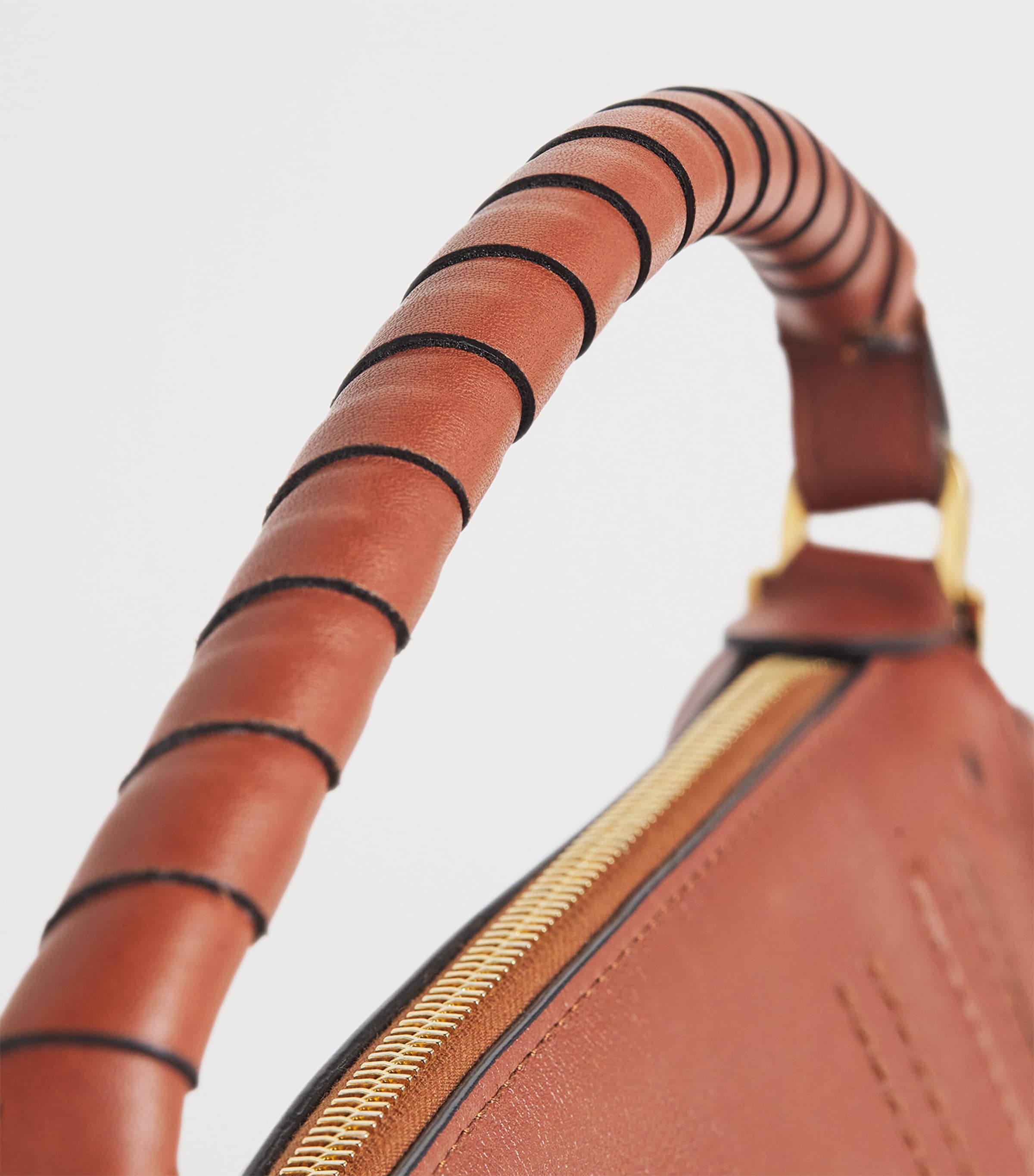 Chloé Mini Calfskin Marcie Shoulder Bag Clay Brown Image 4