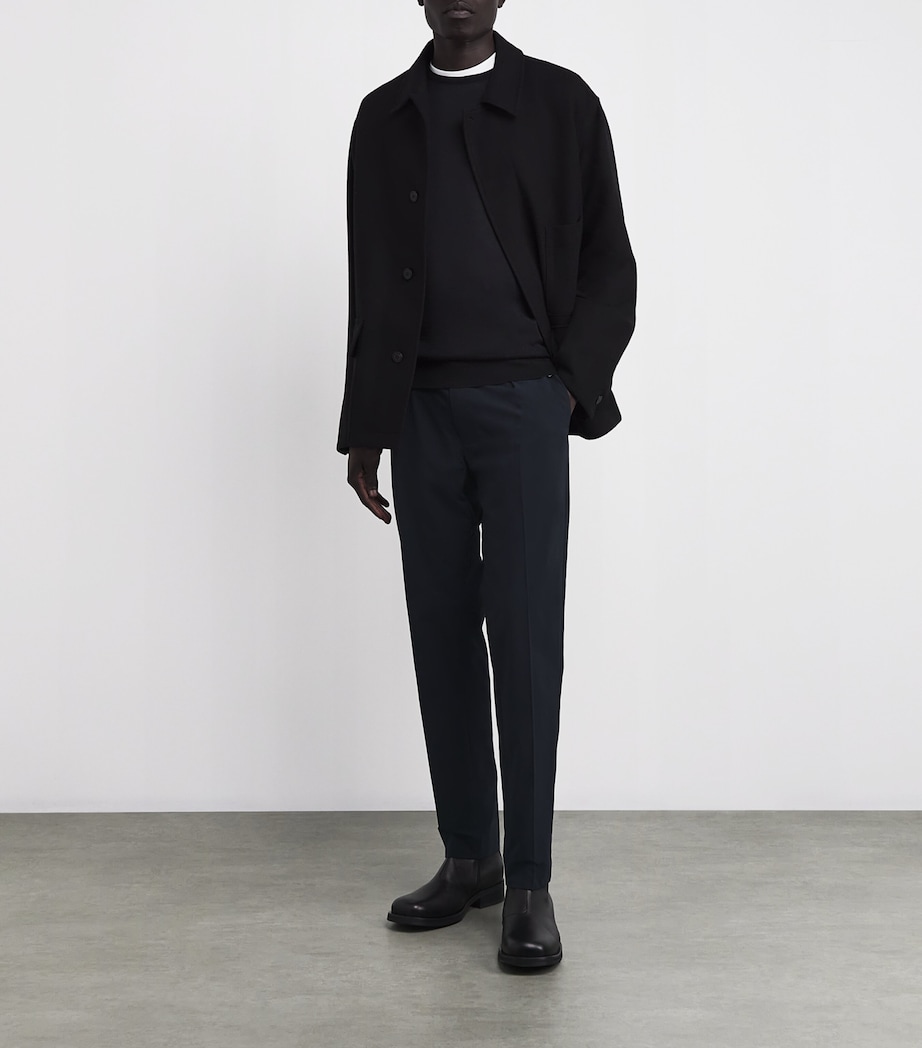 Water-Repellent Trousers 49_VERY DARK NAVY Image 2