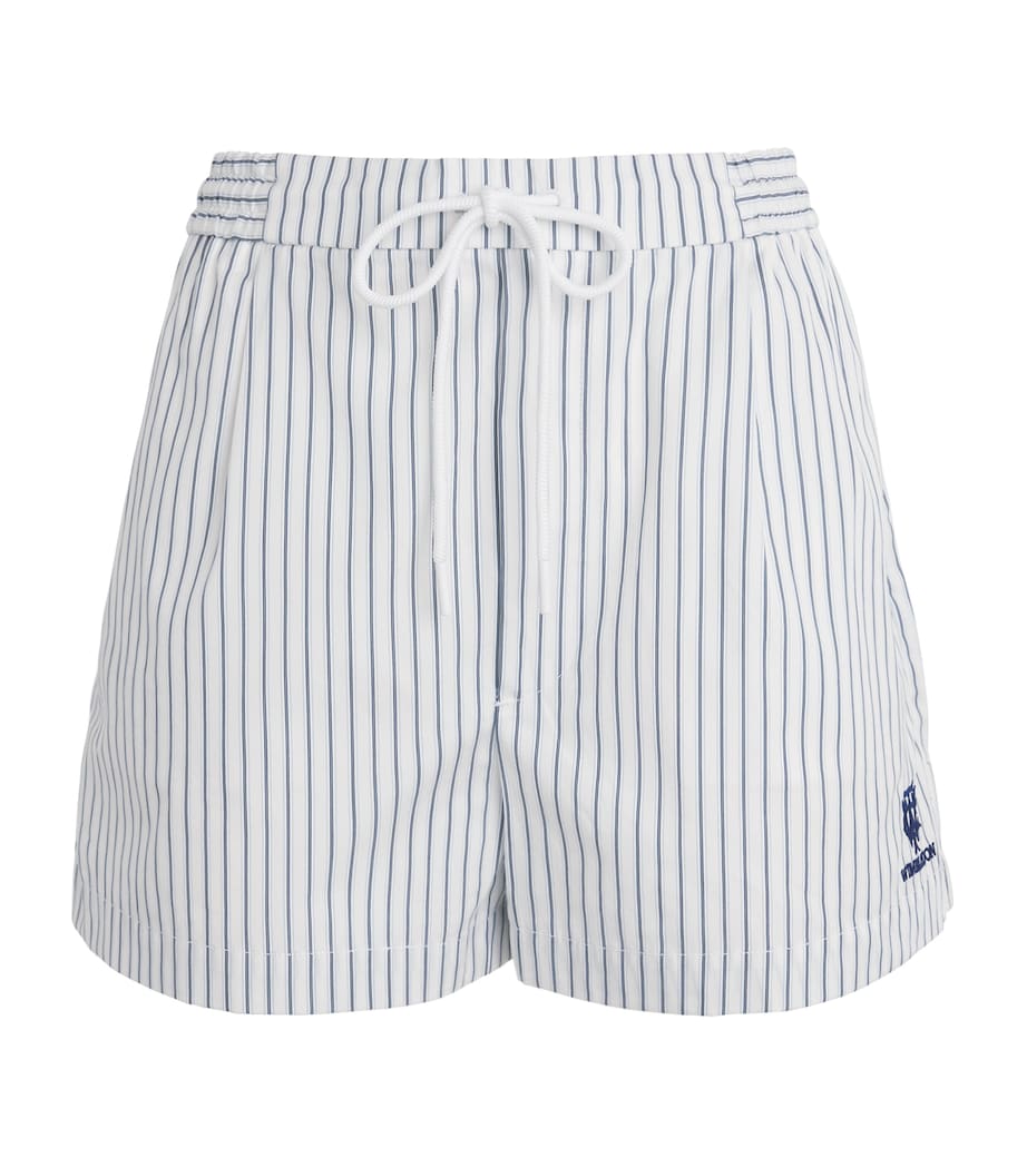Polo Ralph Lauren Womens x Wimbledon Cotton Stripe Shorts Wht/ofc Blu/ref Nvy Image 1