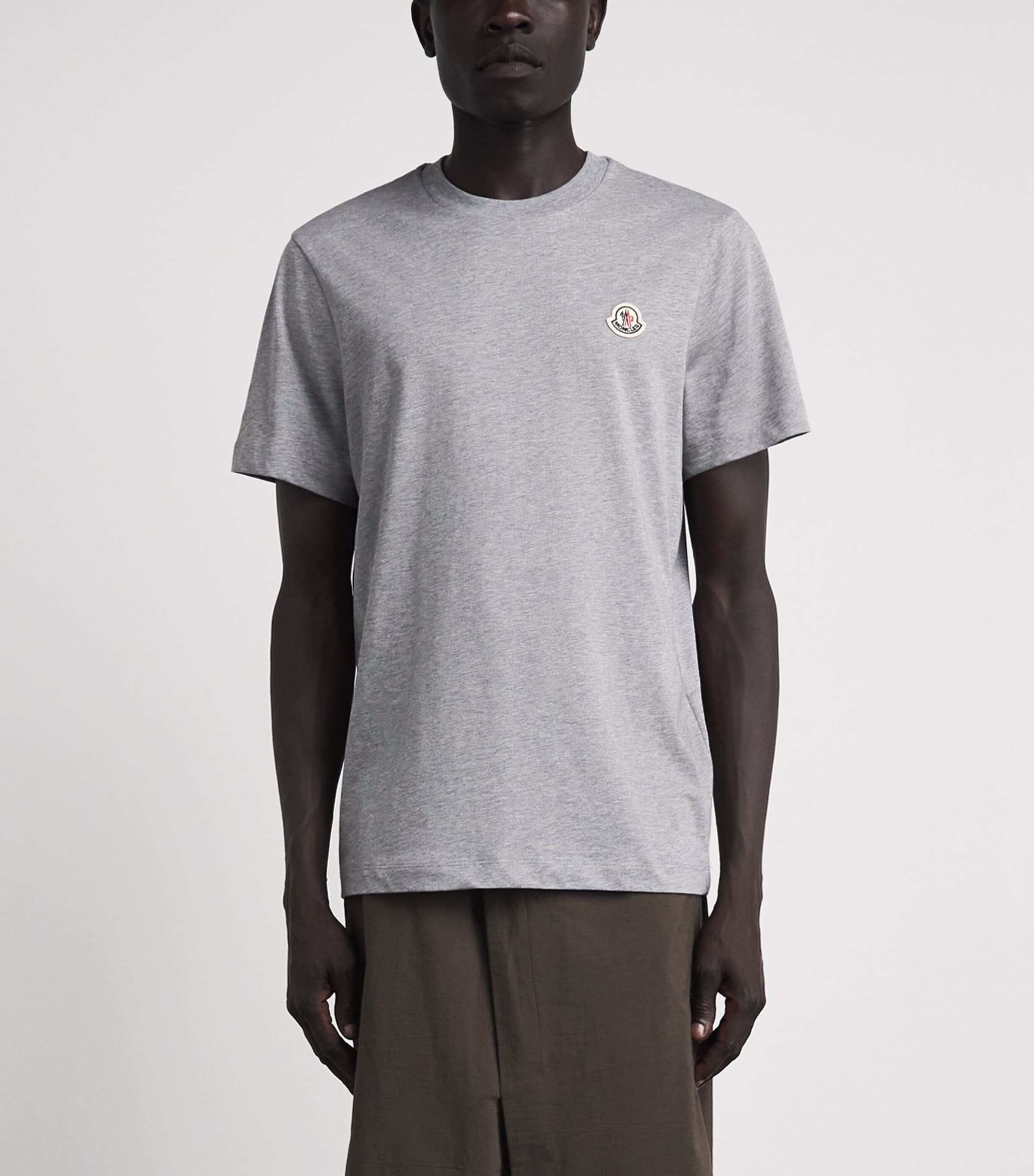 Moncler Mens Logo Patch T-Shirts (Pack of 3) Image 4