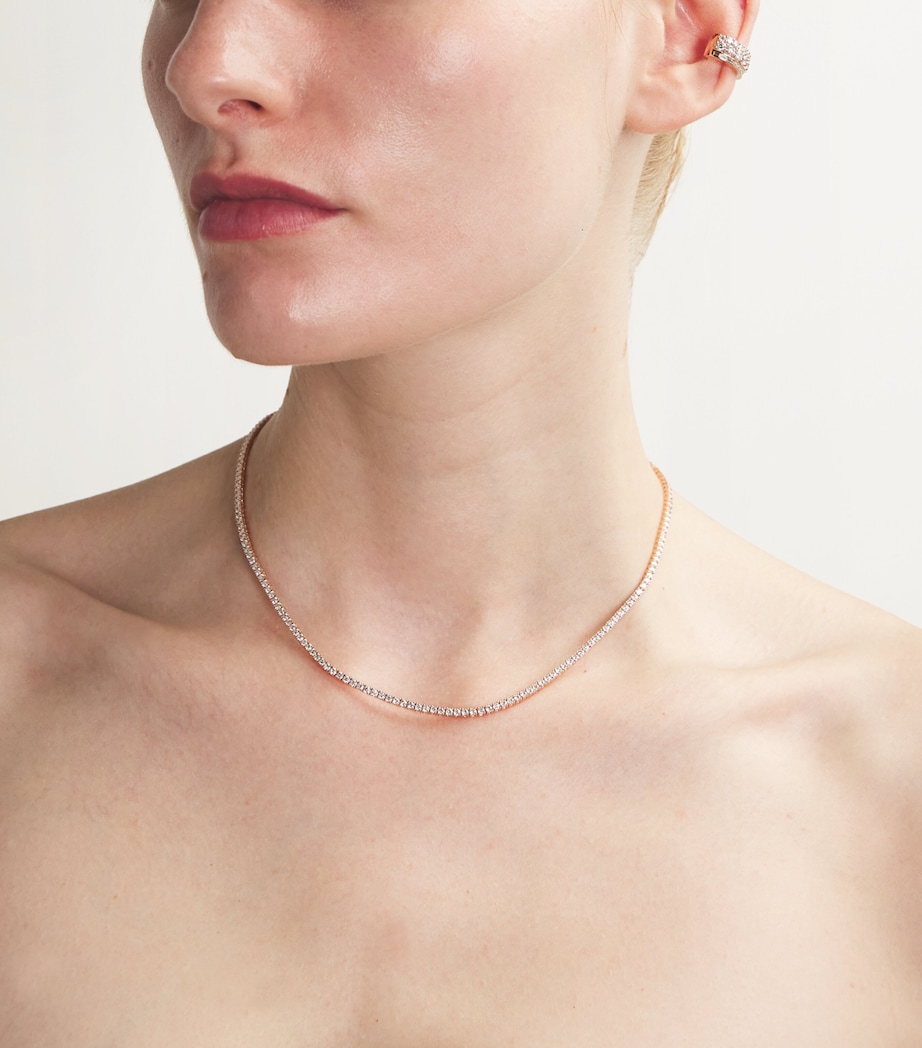 Rose Gold and Diamond Lola Ear Cuff ROSE GOLD Image 4