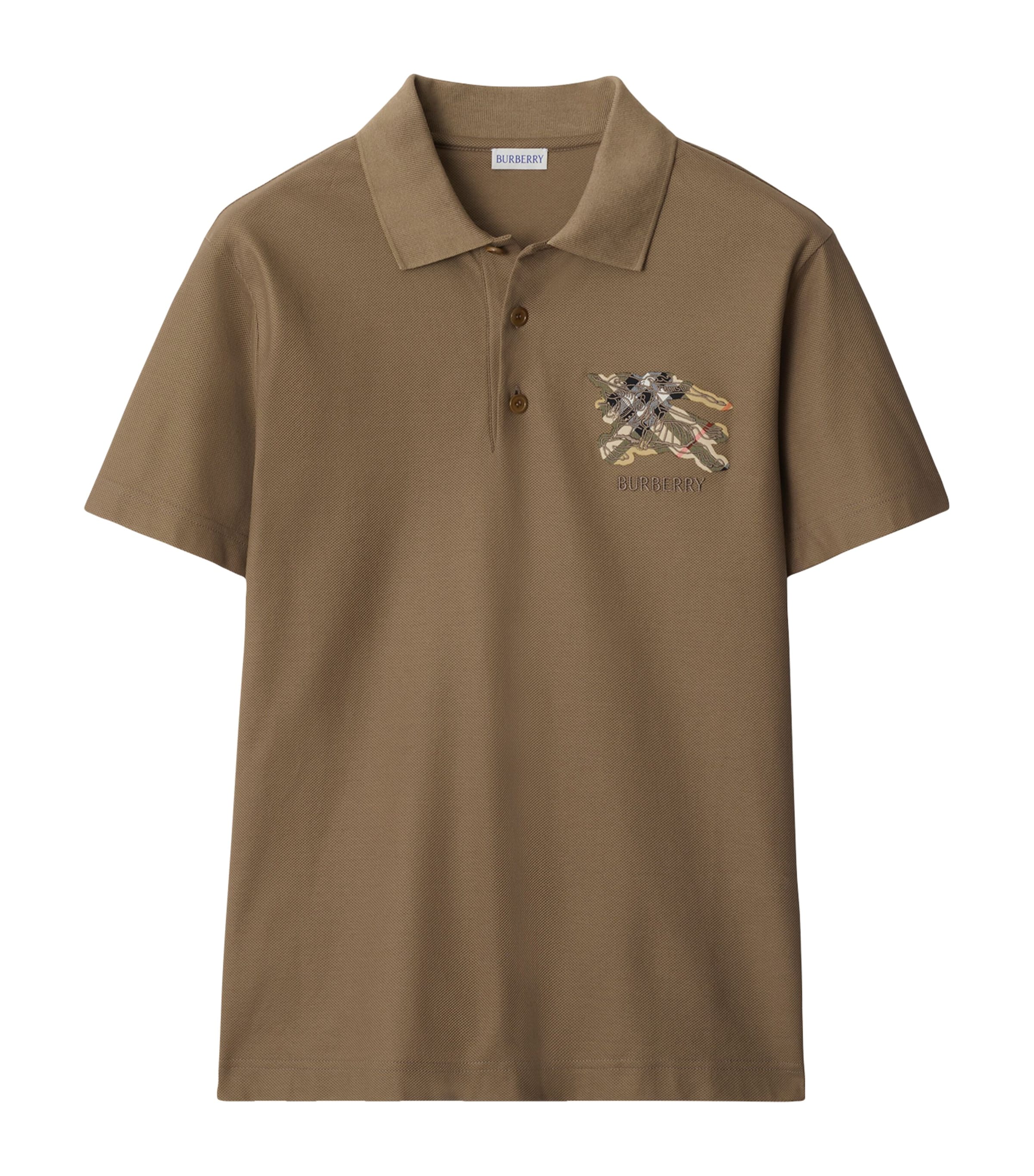Cotton Check-EKD Polo Shirt CLAY BROWN Image 1