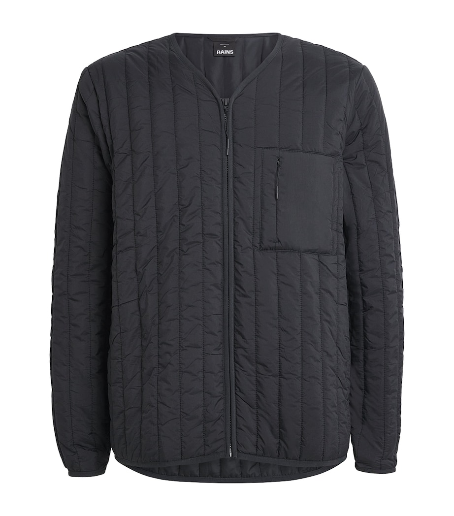 Quilted Banja Liner Jacket 01 BLACK Image 1