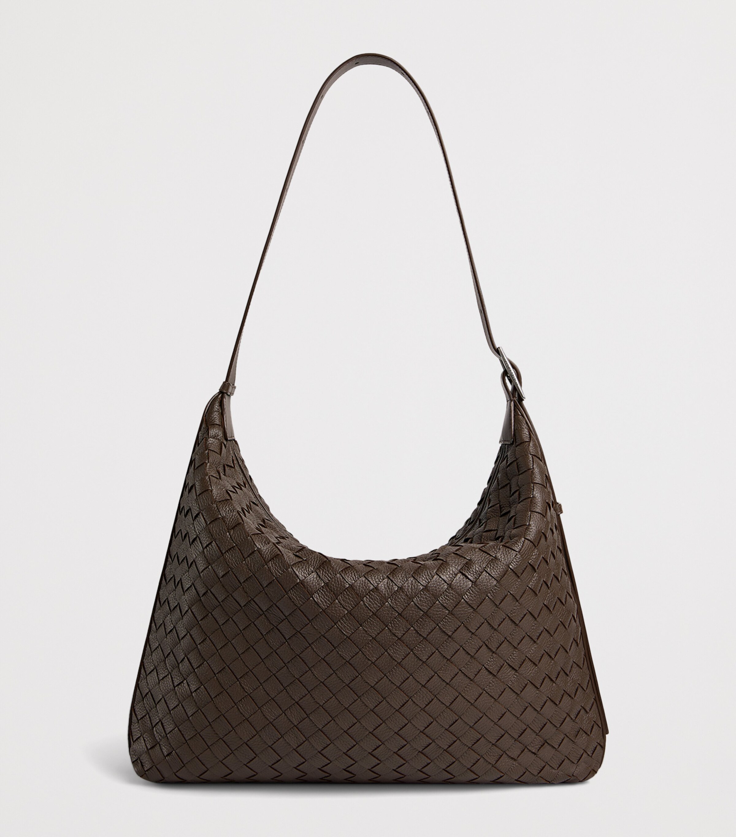Bottega Veneta Leather Intrecciato Traveller Cross-Body Bag Image 4