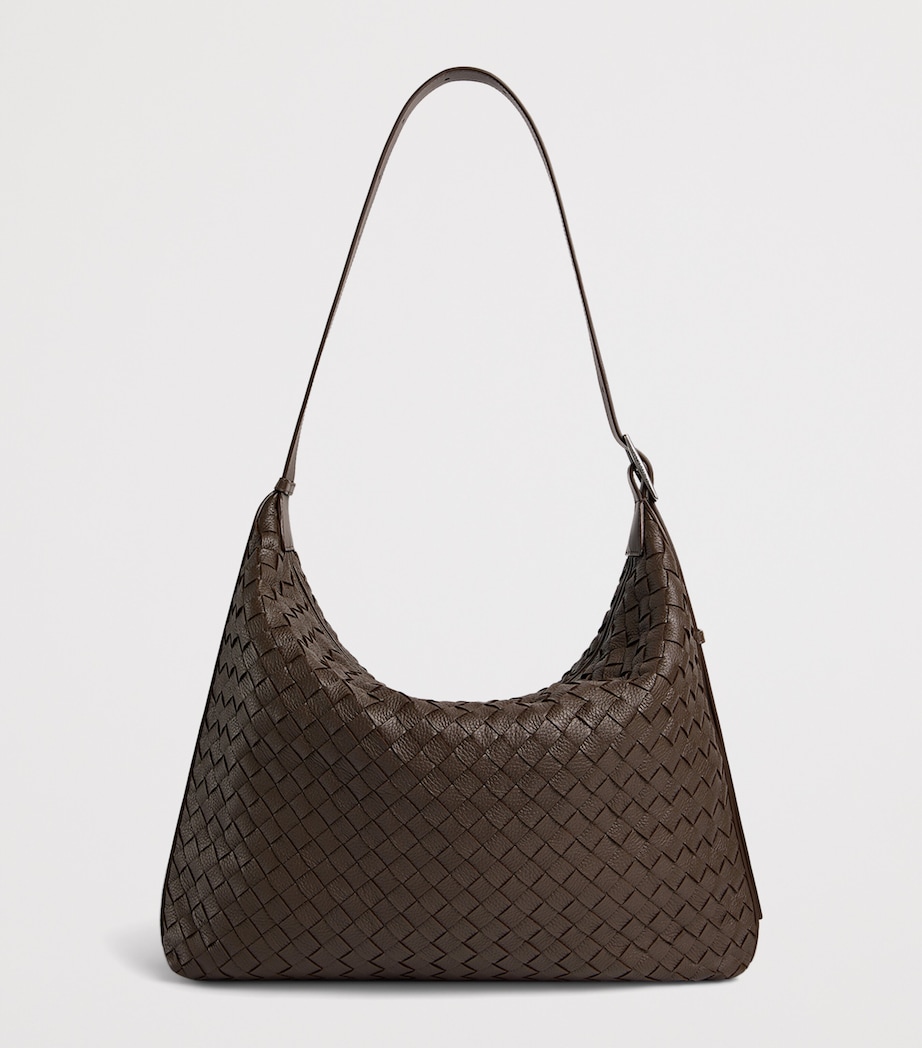 Leather Intrecciato Traveller Cross-Body Bag 2116 Image 4