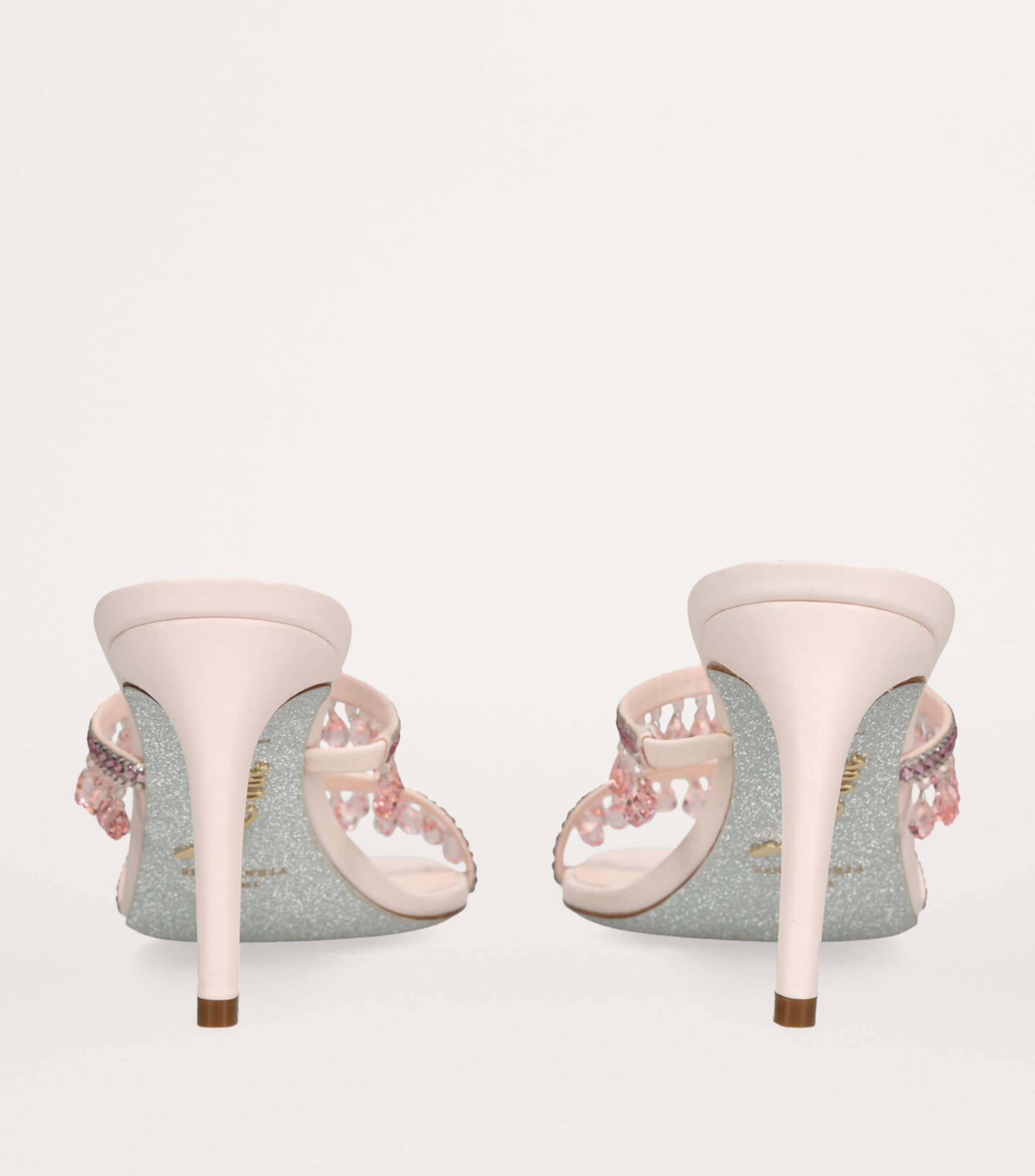 Embellished Chandelier Mules 80 PALE PINK Image 2