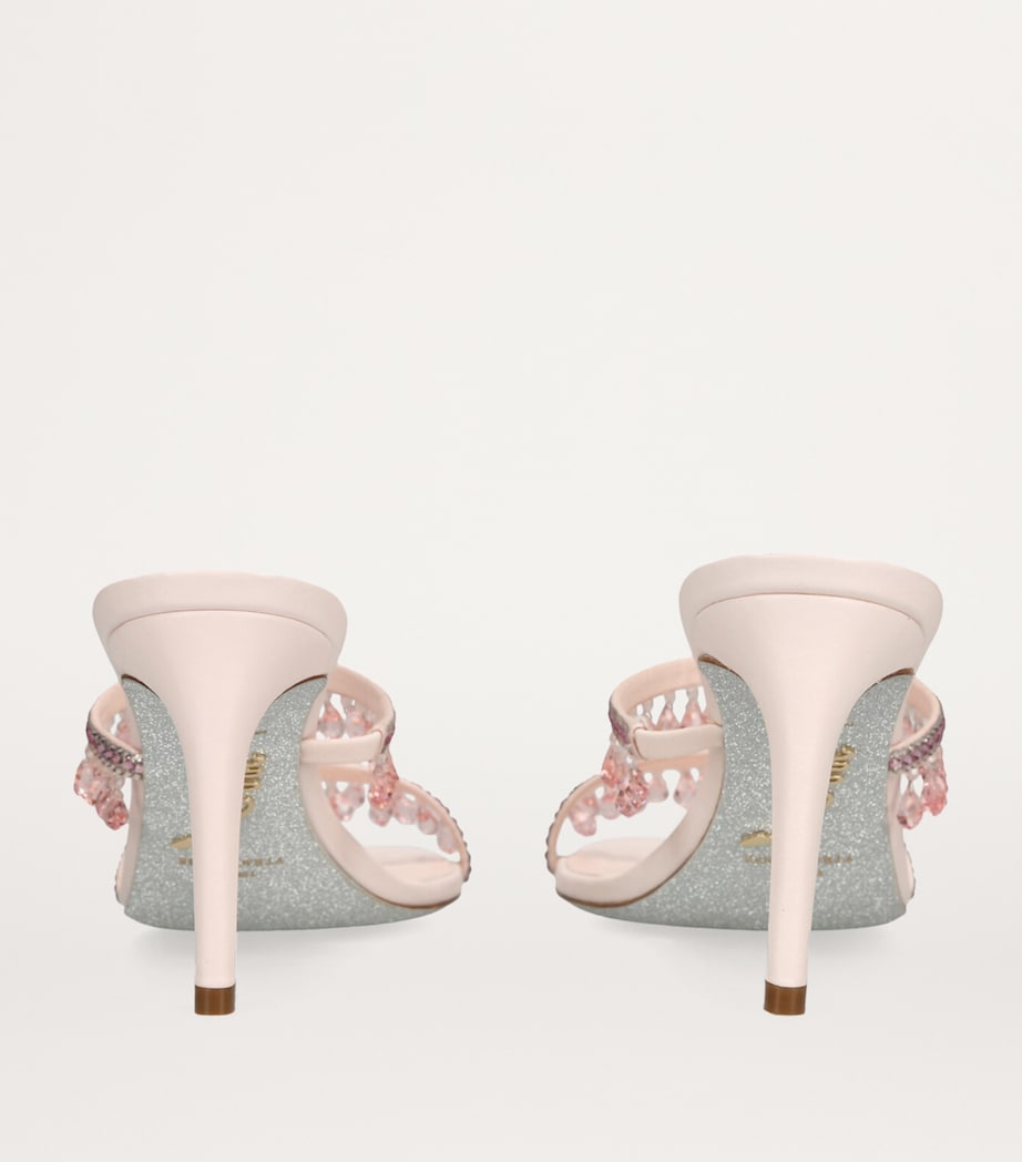 Embellished Chandelier Mules 80 PALE PINK Image 2