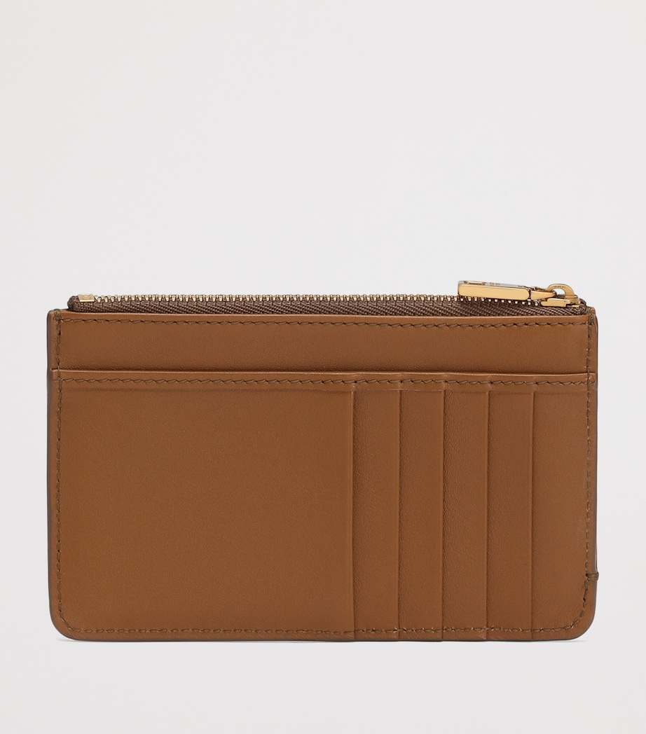 Calfskin Logo Card Holder 8Z093-CARAMELLO Image 2