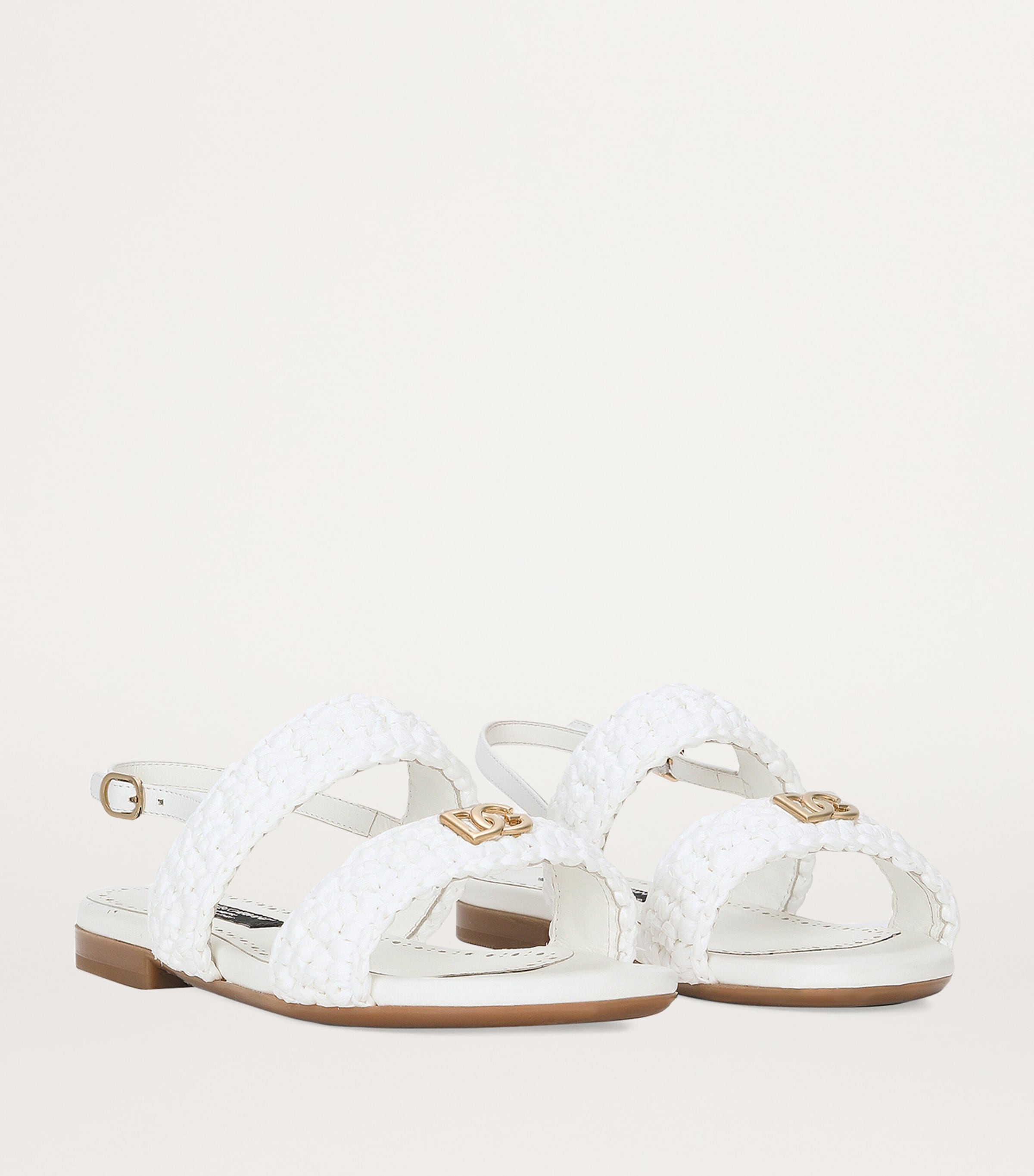 DG Logo Sandals 80001-WHITE Image 2
