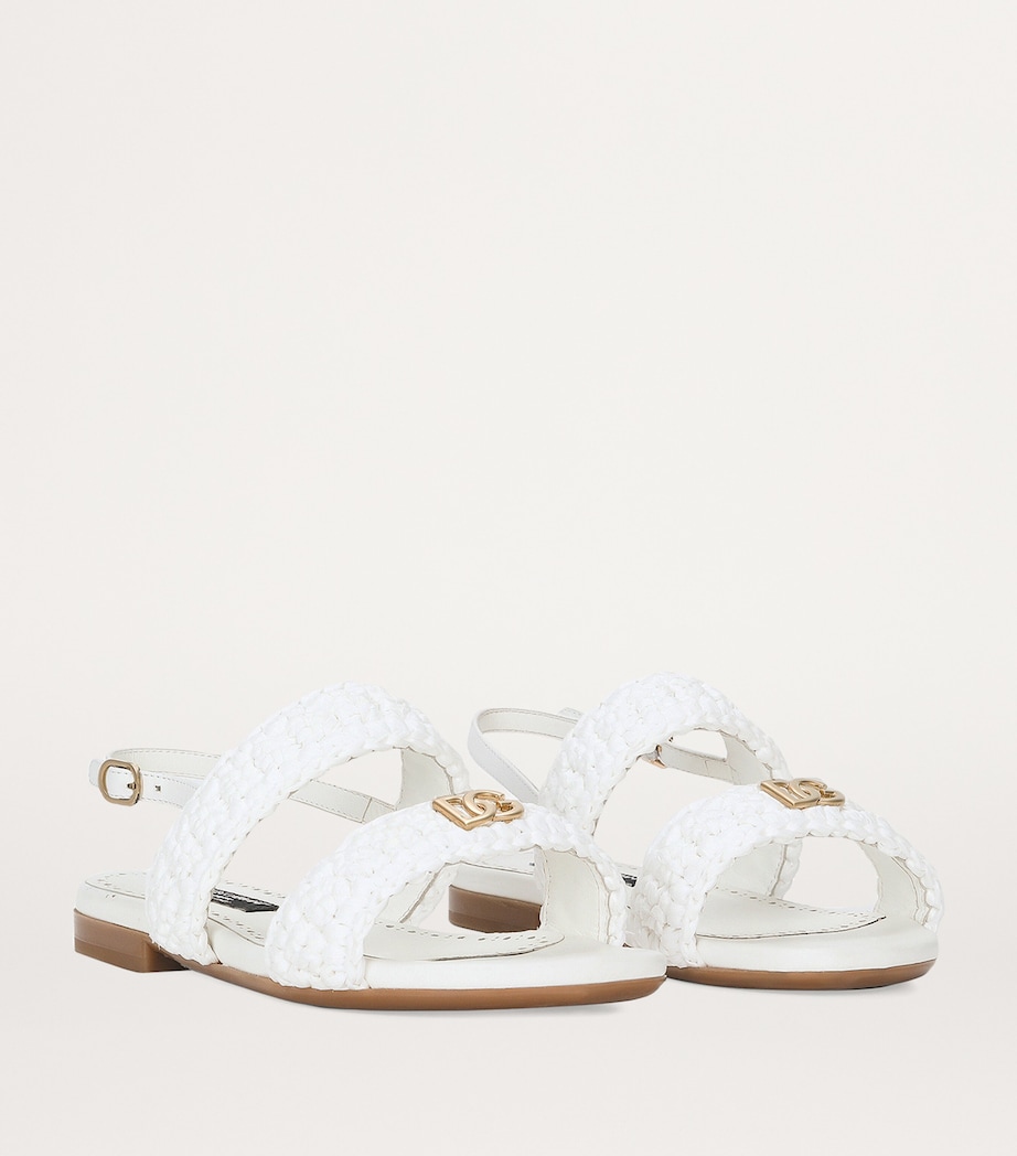 DG Logo Sandals 80001-WHITE Image 2
