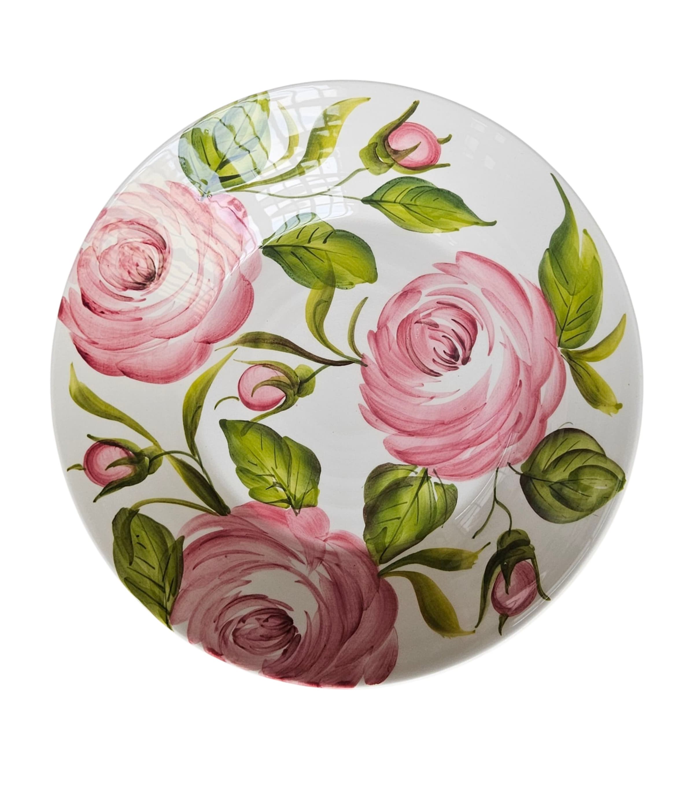 Les-Ottomans Ceramic The Roses Bowl (23cm) Pink Image 1
