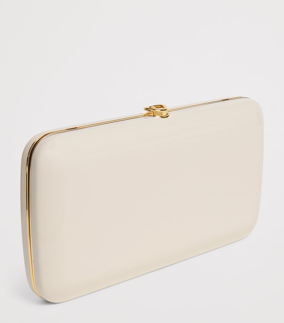 Jeffrey Levinson Mirrored Finley Clutch Bag Light Sand Image 3