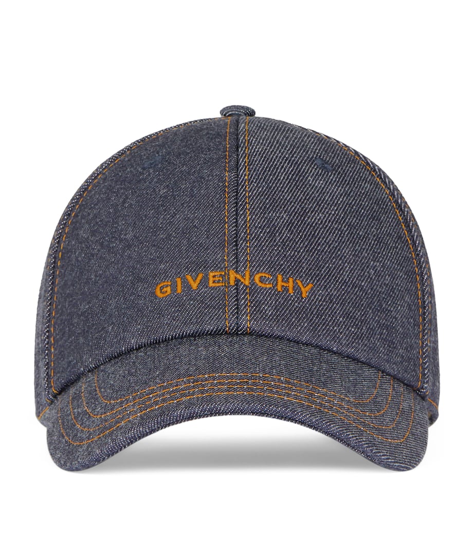 Denim Logo Baseball Cap INDIGO BLUE Image 1
