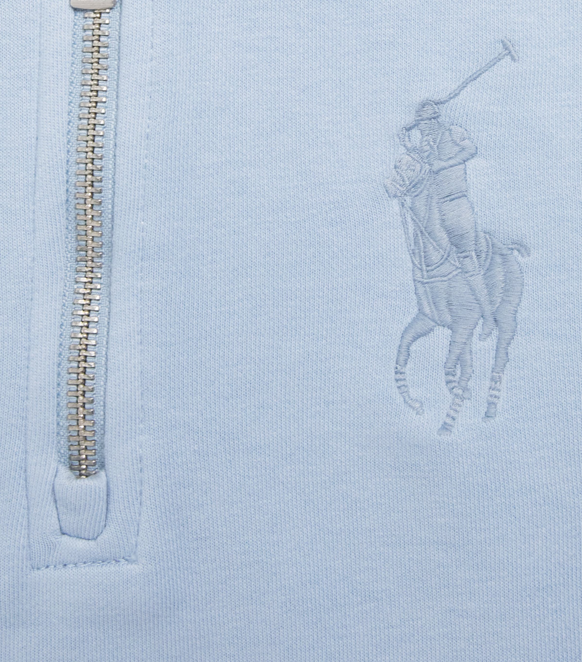 Ralph Lauren Kids Big Pony Half-Zip Sweatshirt (2-7 Years) Estate Blu Image 4