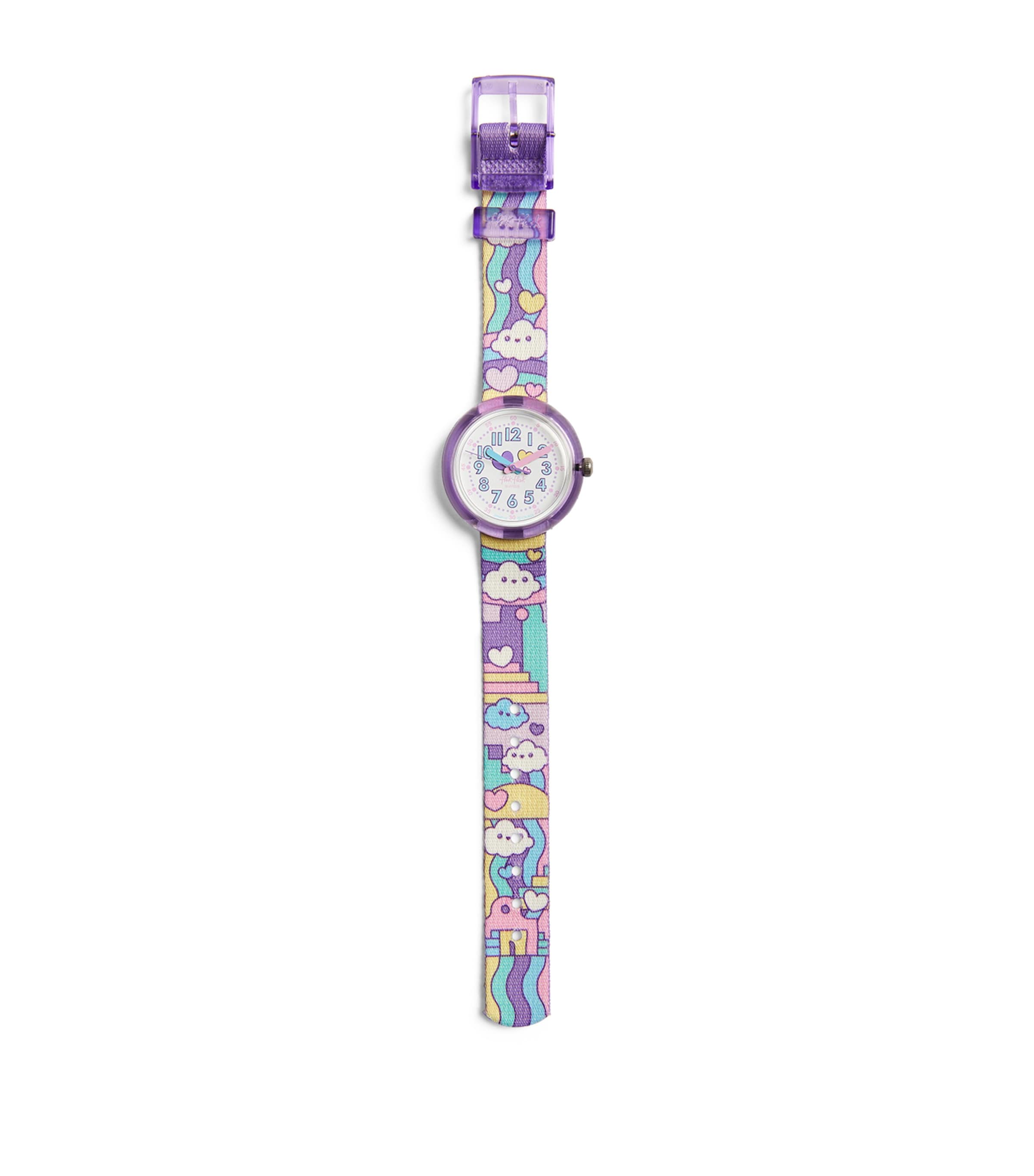 Flik Flak Kids' Cloud Level Watch In Blue