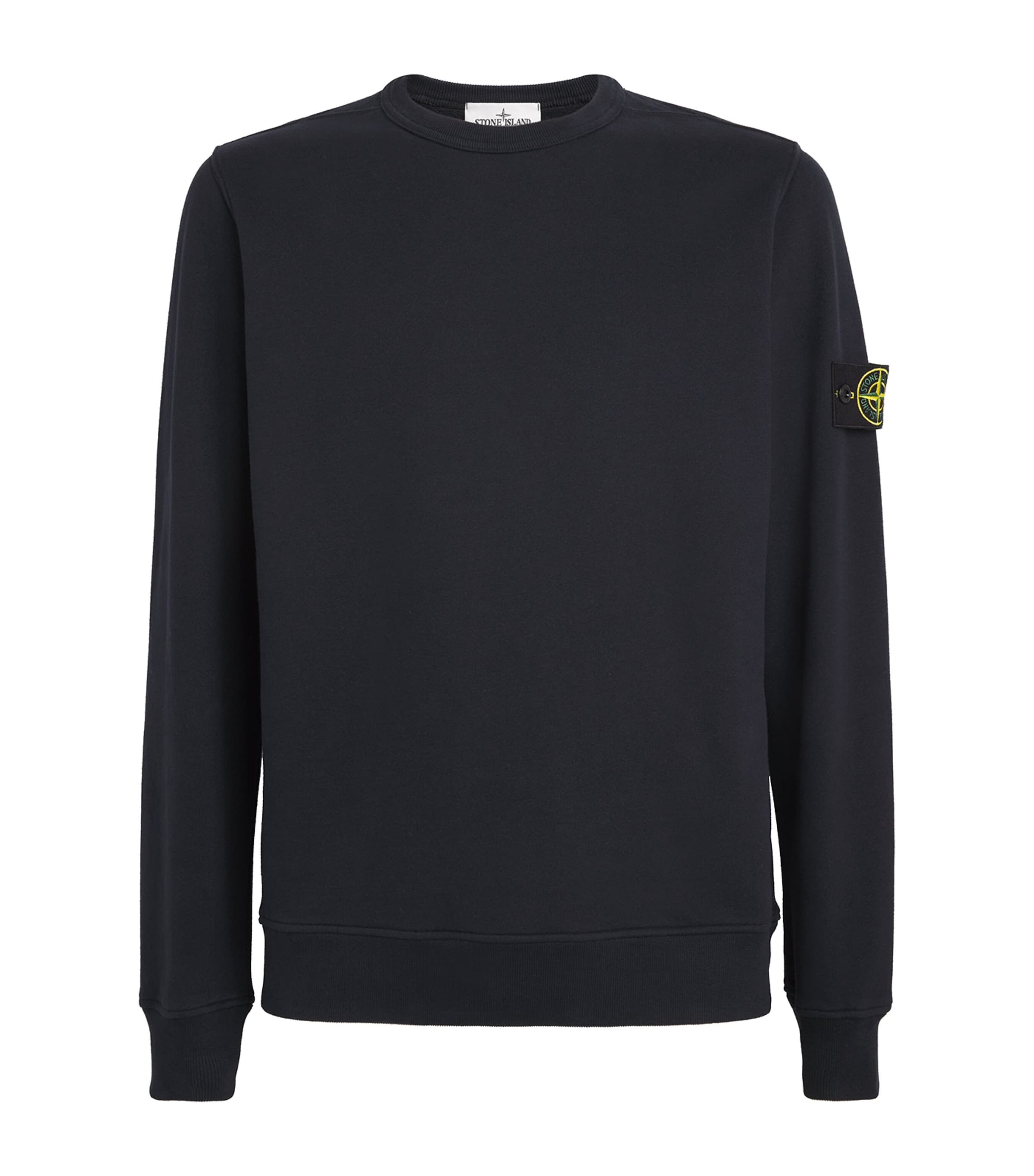 Shop Stone Island Compass Logo Sweatshirt In Navy