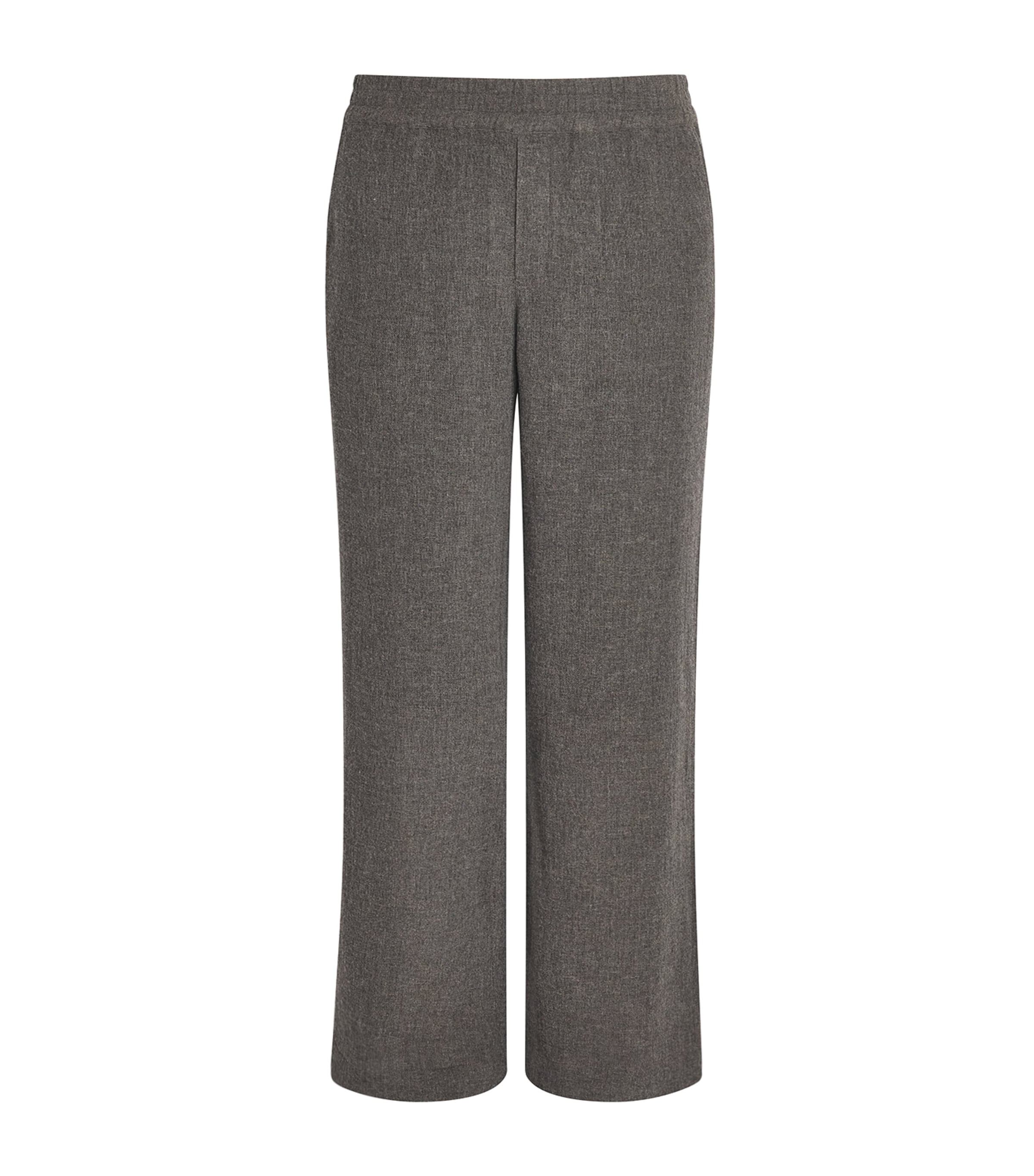 Won Hundred Mens Wool-Viscose Leon Wide-Leg Trousers Dusty Brown Image 1
