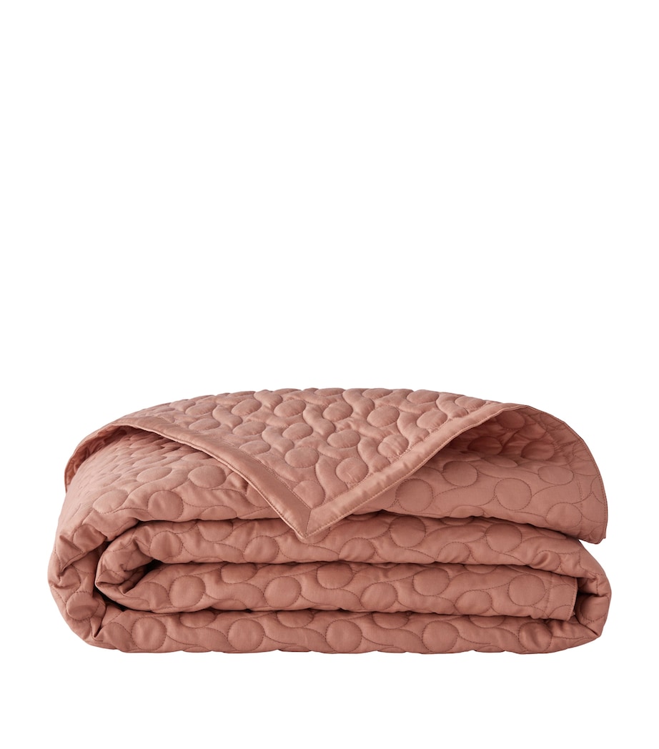 Alexandre Turpault Poesie King Bedspread (260cm x 240cm) Terracotta Image 1