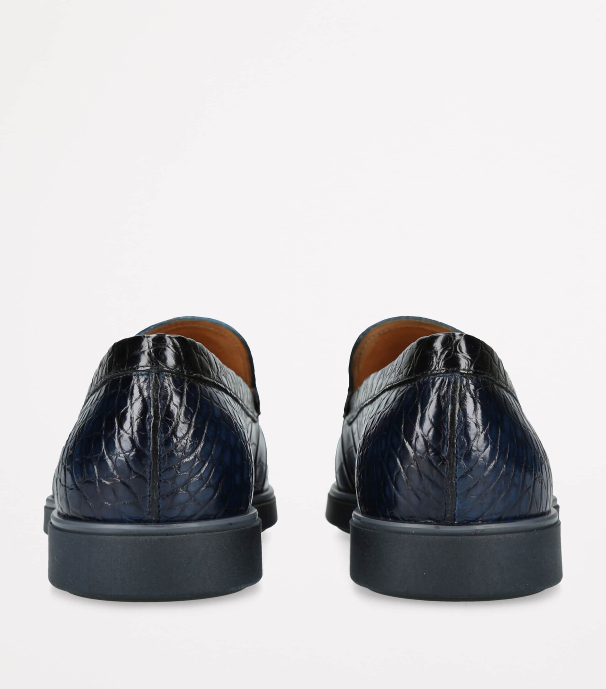 Crocodile Pariaso Low-Top Loafers NAVY Image 2