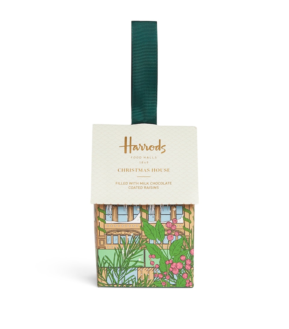 Christmas House Filled with Milk Chocolate-Coated Raisins (90g)