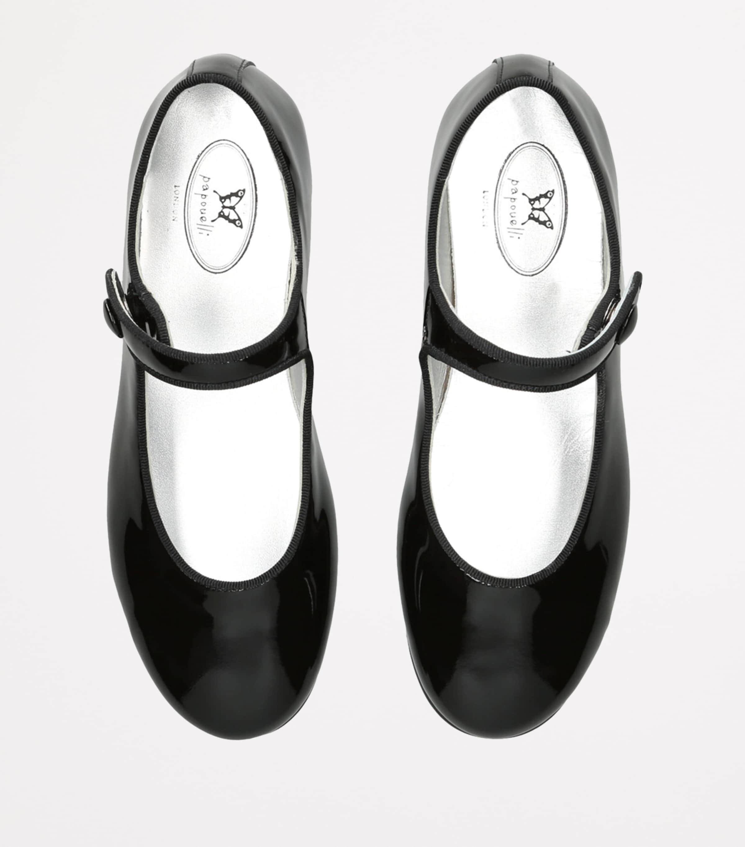papouelli Patent Leather Angelica Mary Janes Black Image 4