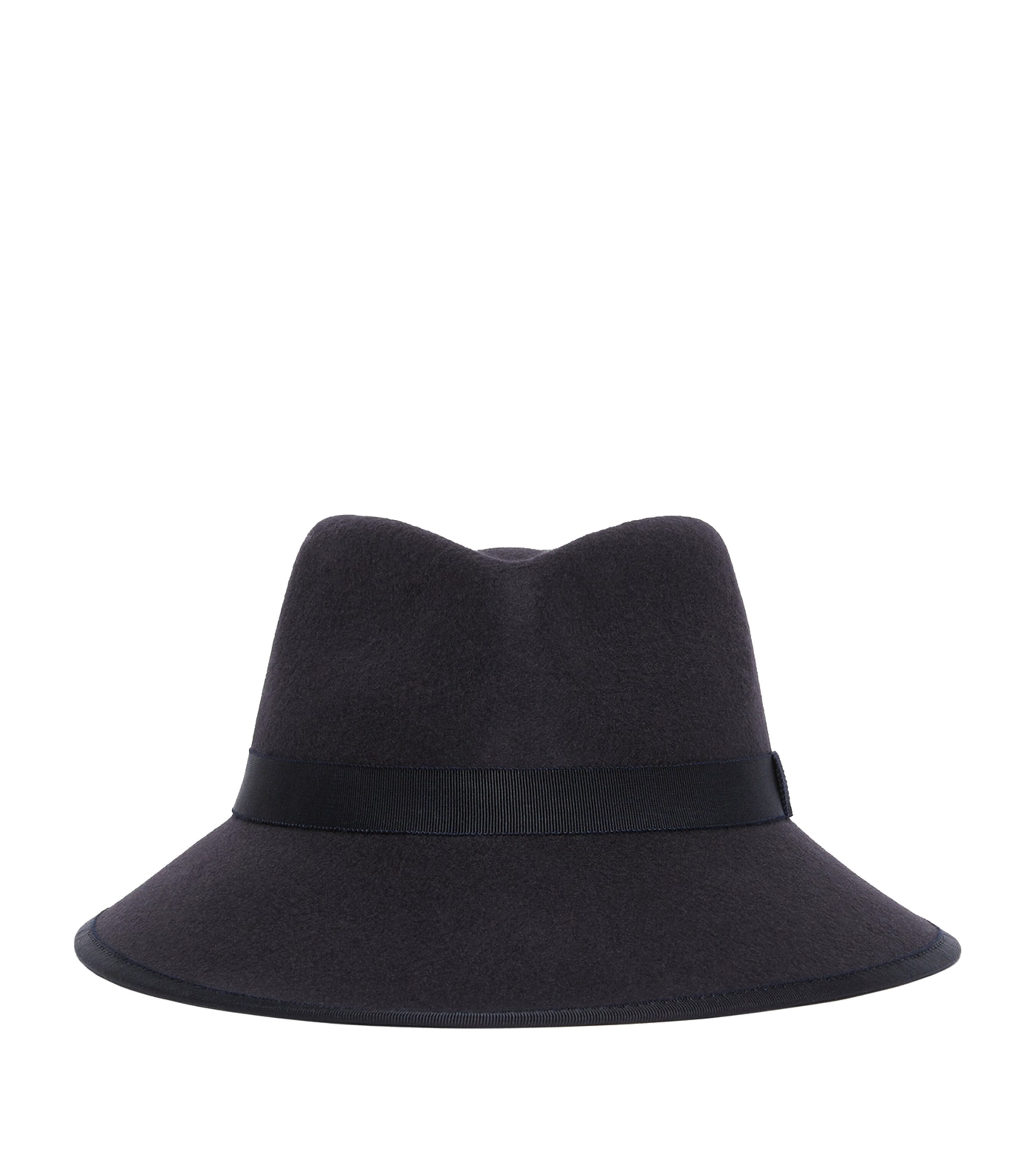 Max Mara Wool Felt Trilby Hat Midnightblue Image 1