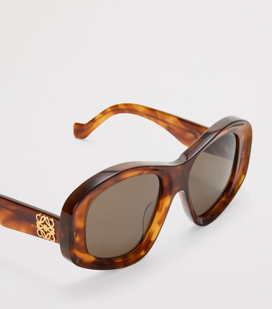 Bevelled Pentagon Sunglasses HAVANA Image 4