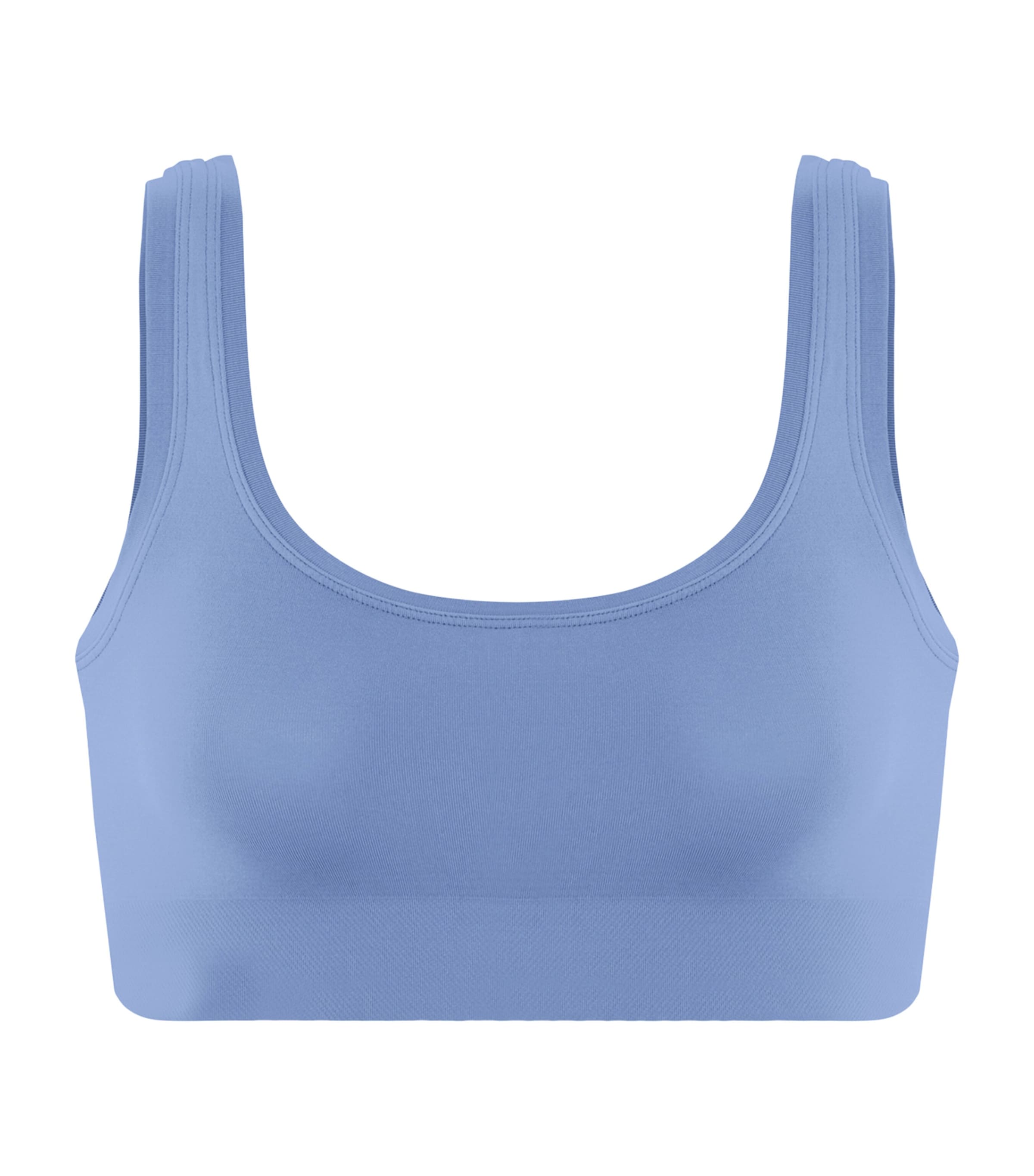 Hanro Womens Touch Feeling Crop Top Bluebird Image 1
