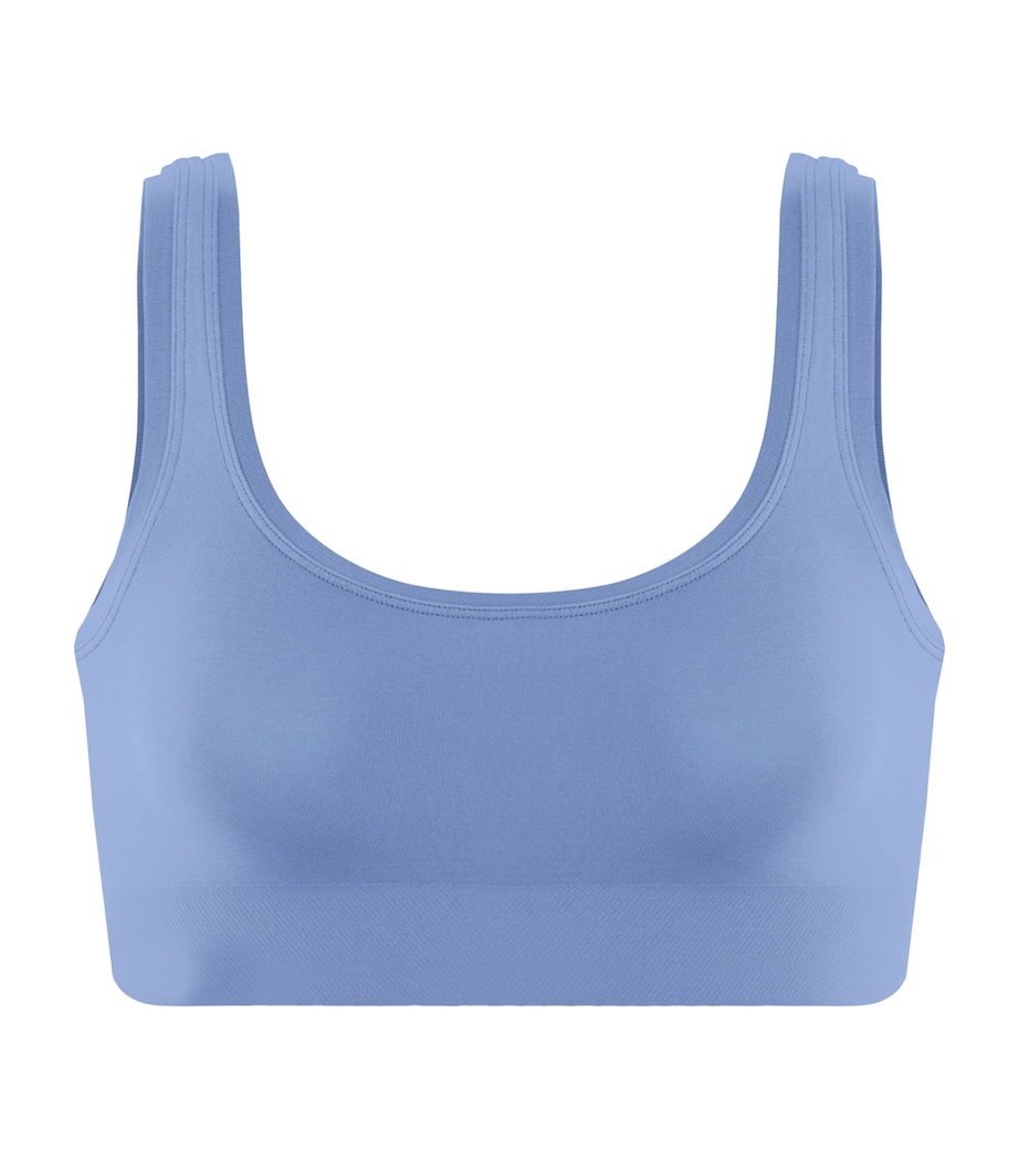 Hanro Womens Touch Feeling Crop Top Bluebird Image 1