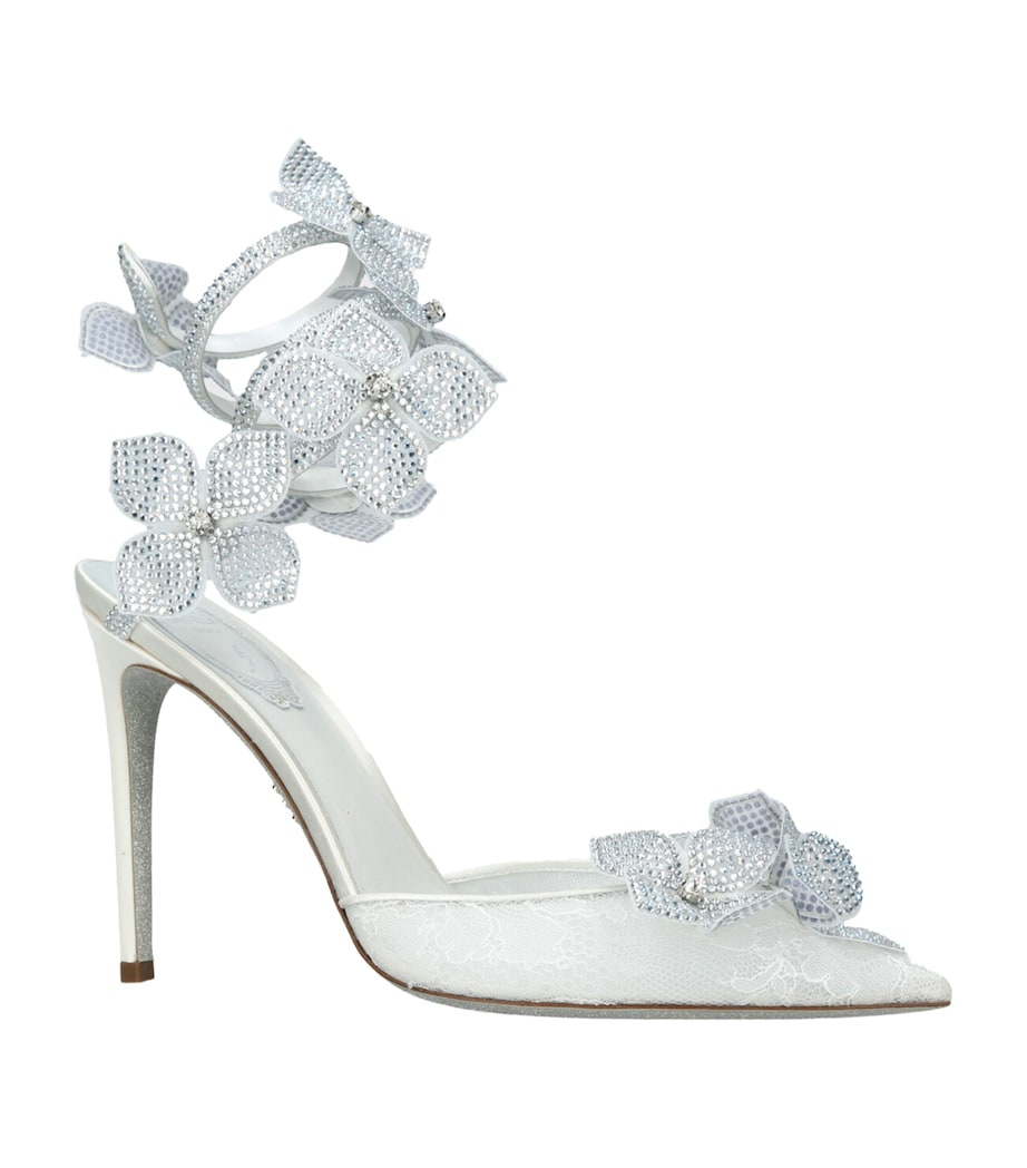 Embellished Floriane Pumps 105 WHITE Image 1
