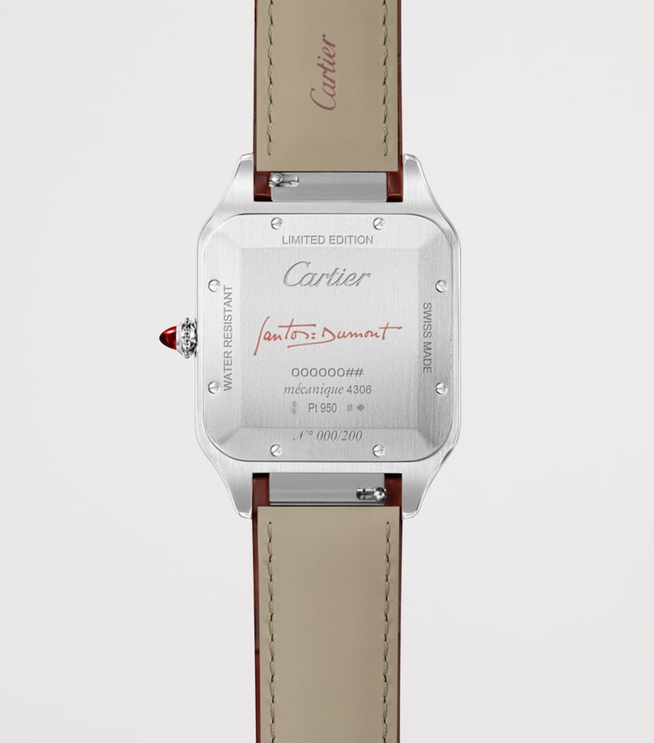 Extra Large Platinum Santos-Dumont Watch 46.6mm PLATINUM Image 2
