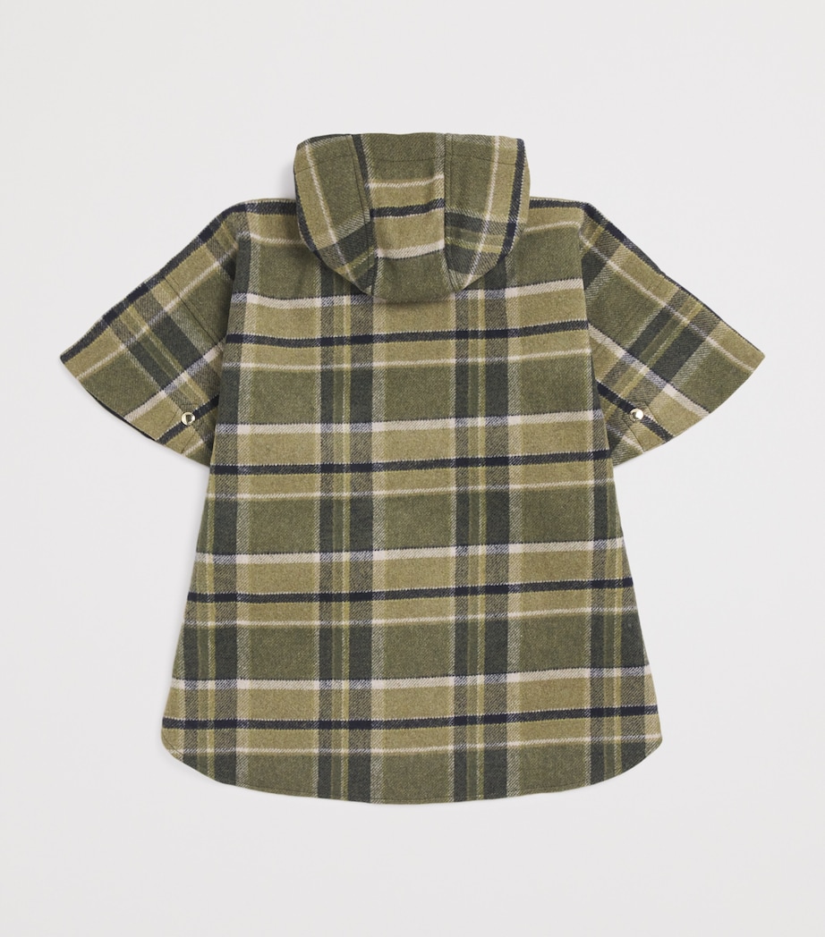 Check Hooded Coat (6-12 Years) CARREAUX Image 2