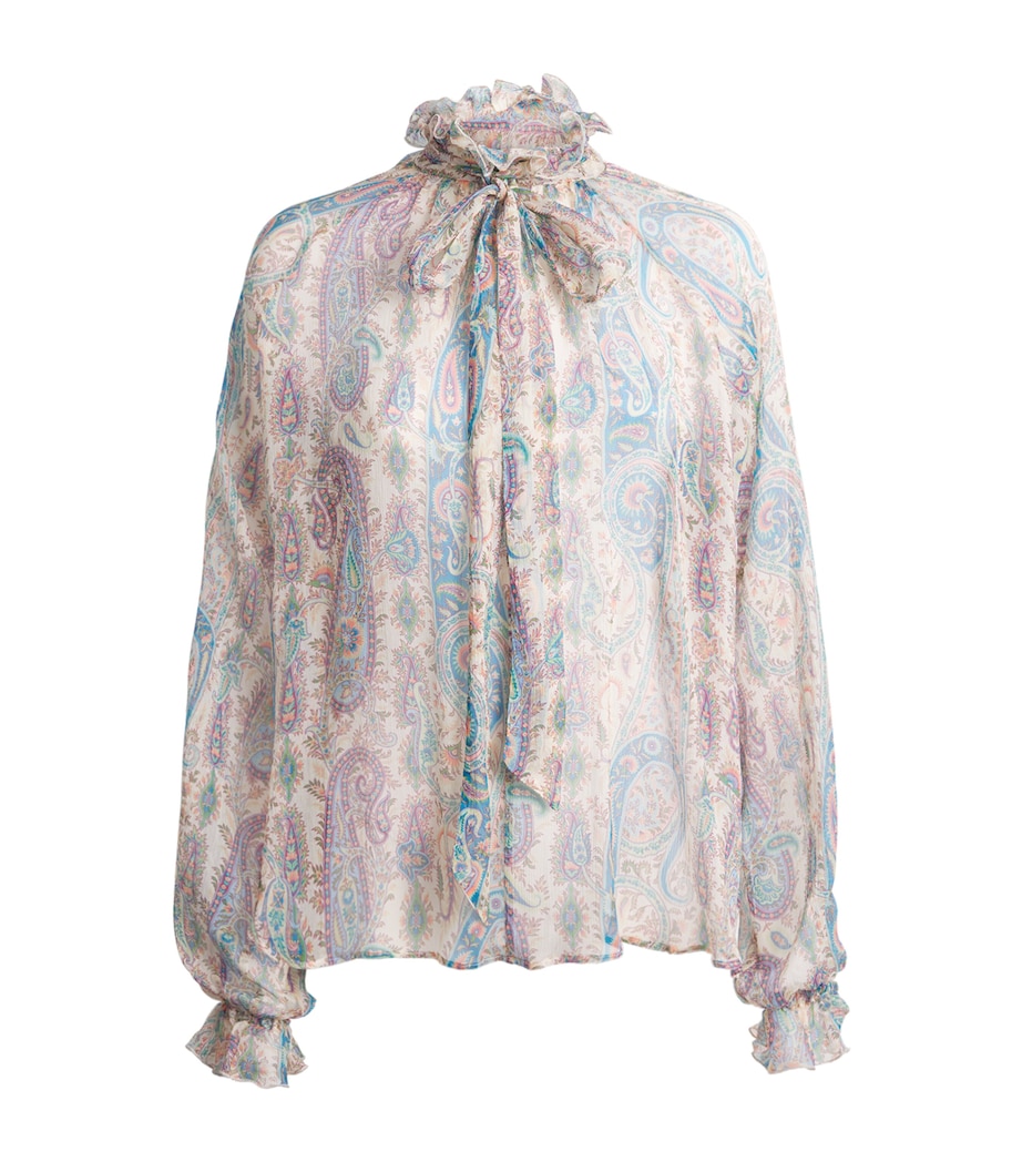 Silk Paisley Blouse X0804 Image 1