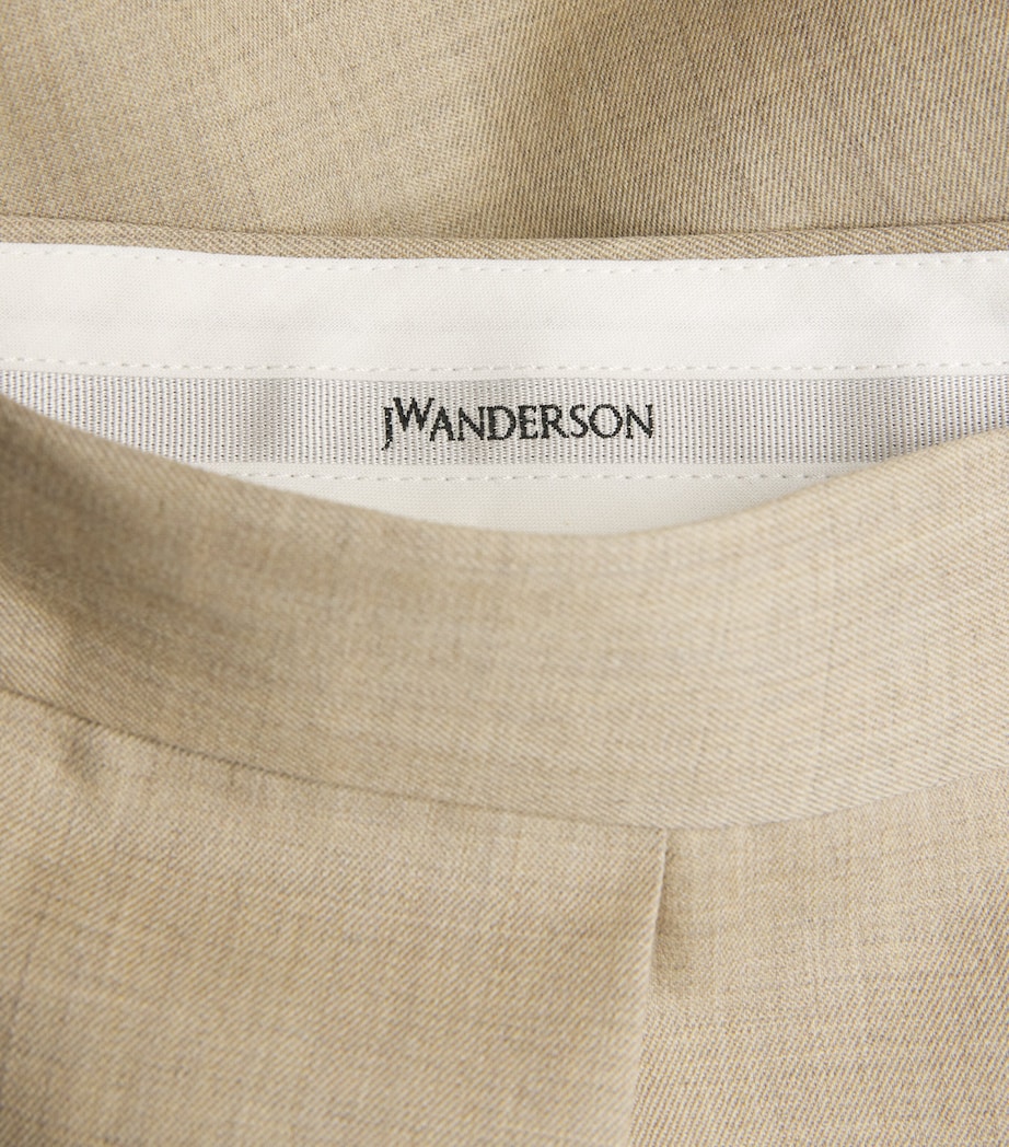 Wool Tailored Trousers CLAY MELANGE Image 5