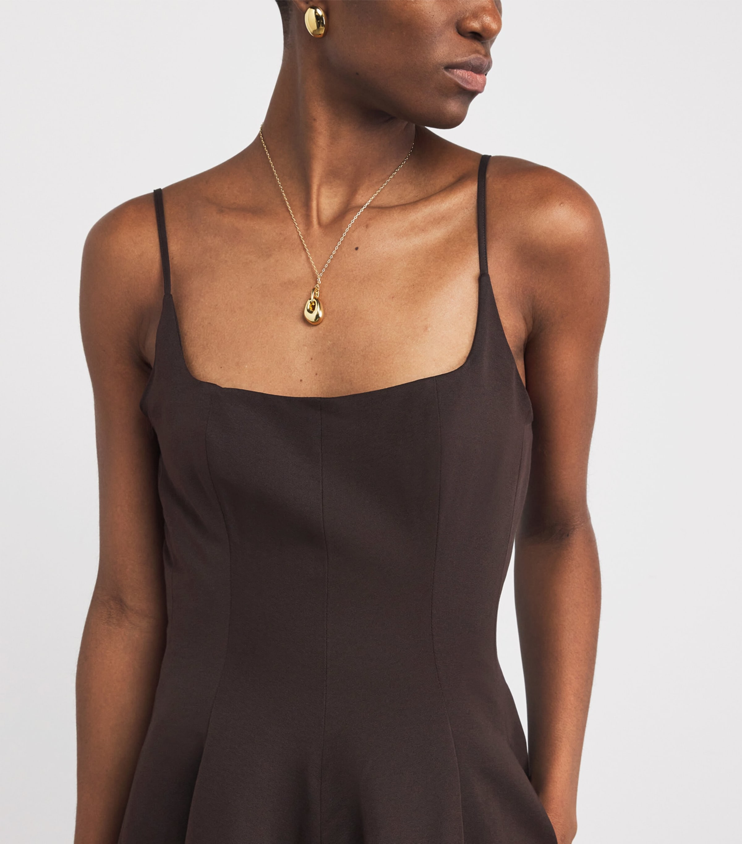 Cotton-Blend Joy Maxi Dress EARTH Image 6