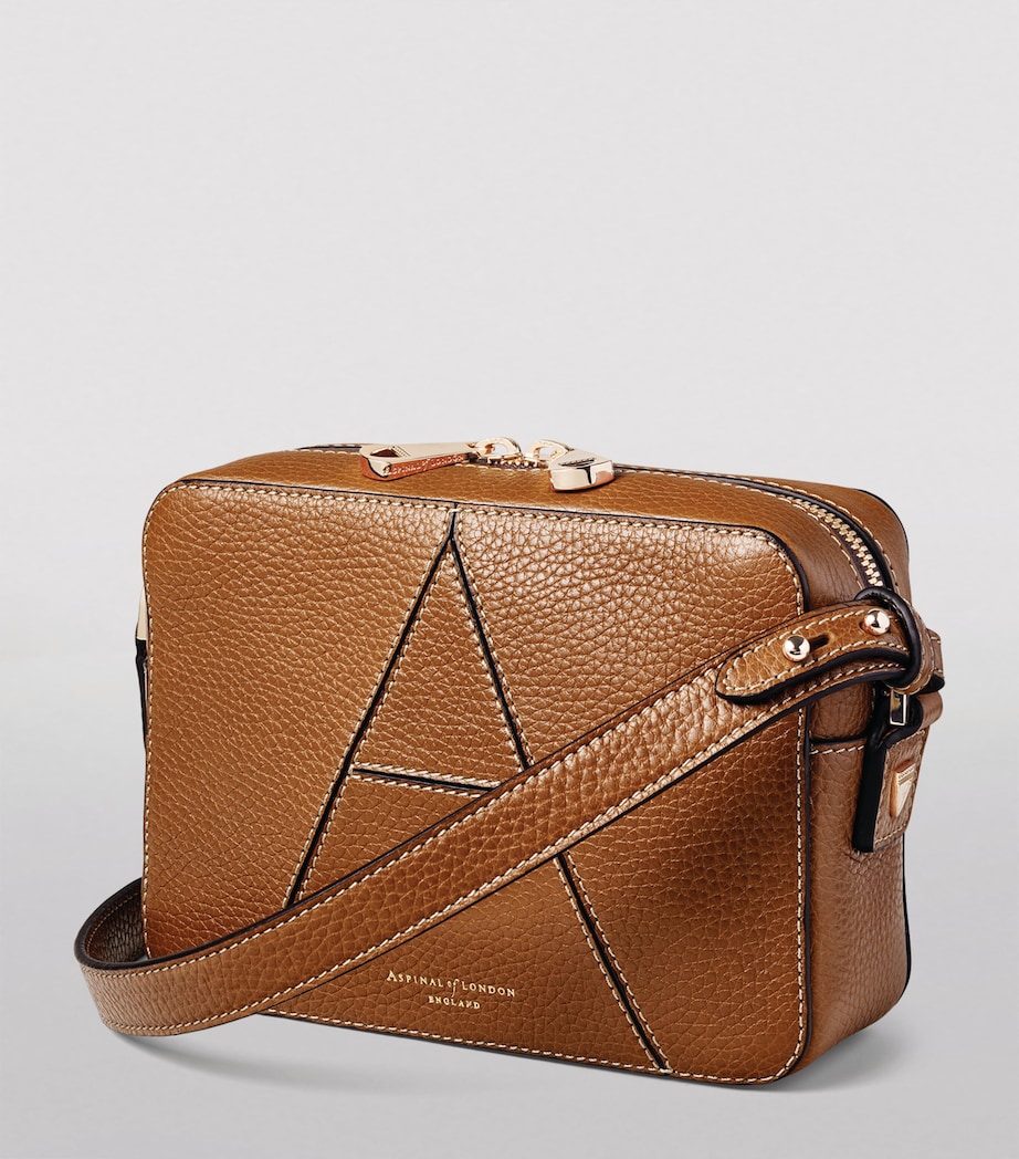 Leather 'A' Camera Bag TAN Image 4