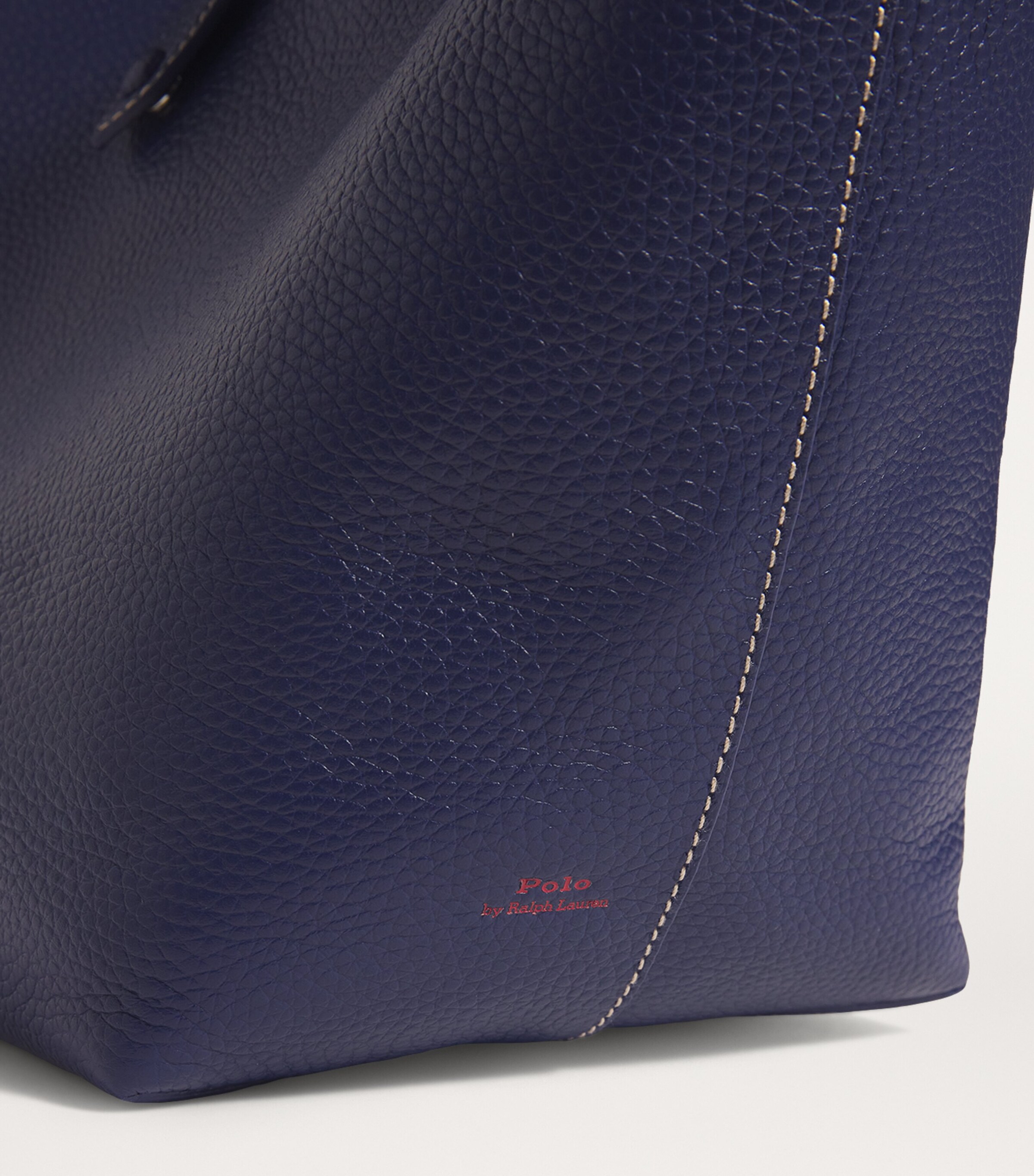 Polo Ralph Lauren Medium Leather Polo Play Tote Bag Ink Image 5
